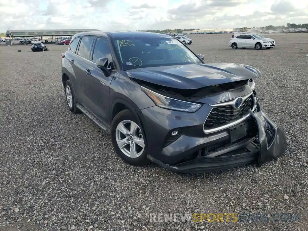 1 Photograph of a damaged car 5TDZARAH8MS507406 TOYOTA HIGHLANDER 2021