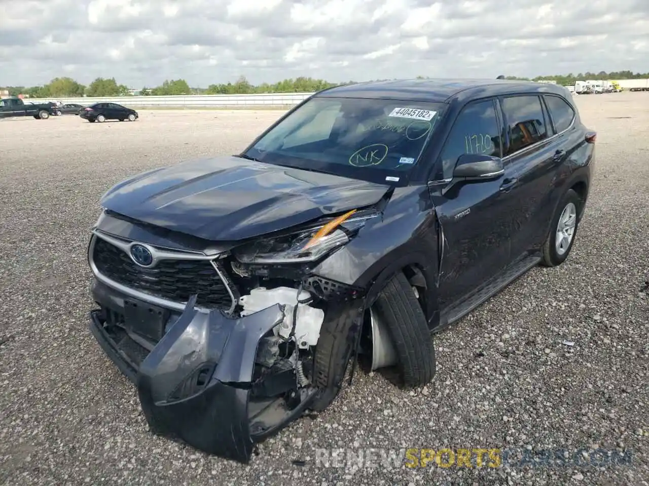 2 Photograph of a damaged car 5TDZARAH8MS507406 TOYOTA HIGHLANDER 2021