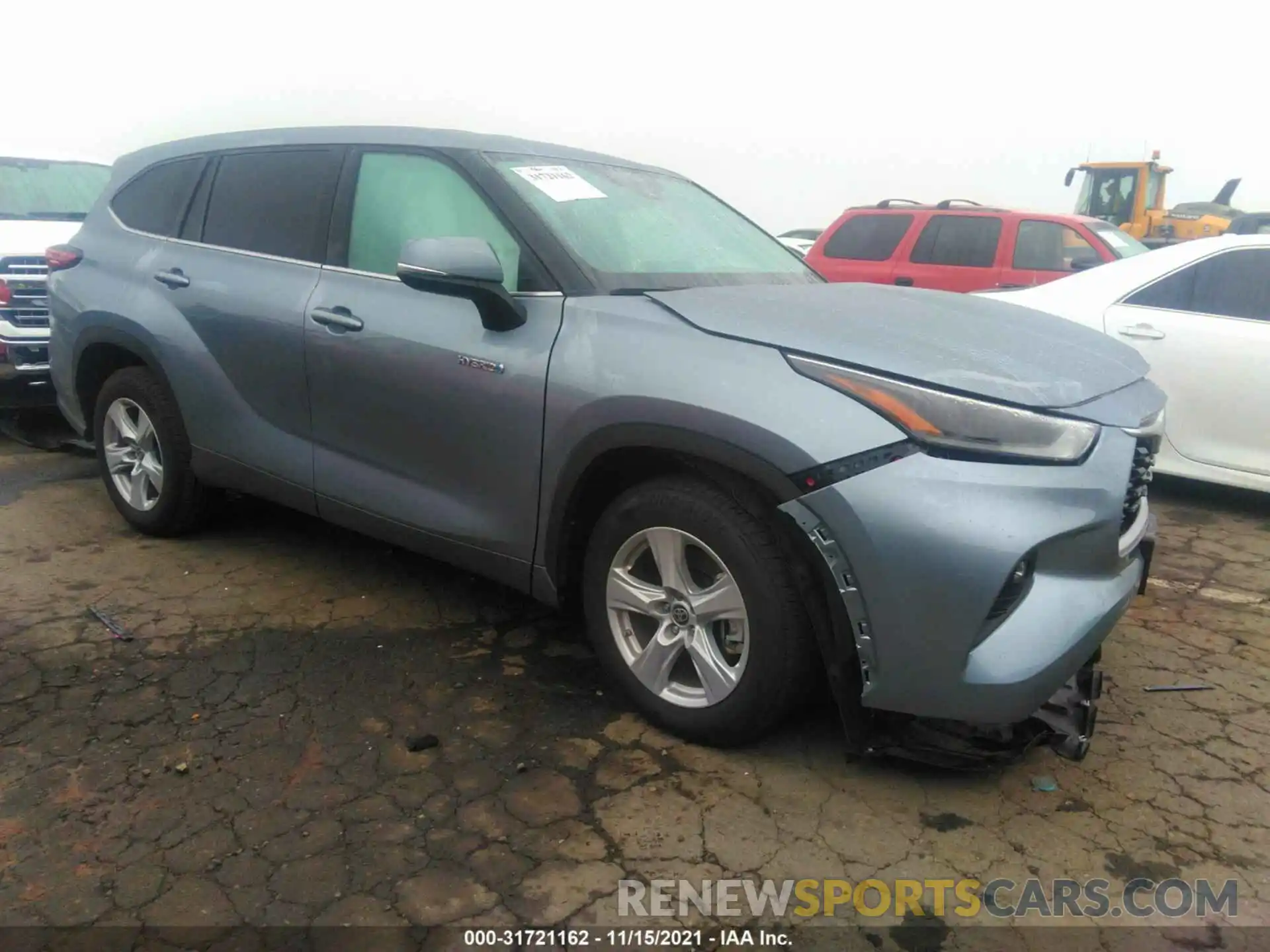 1 Photograph of a damaged car 5TDZARAH9MS006248 TOYOTA HIGHLANDER 2021