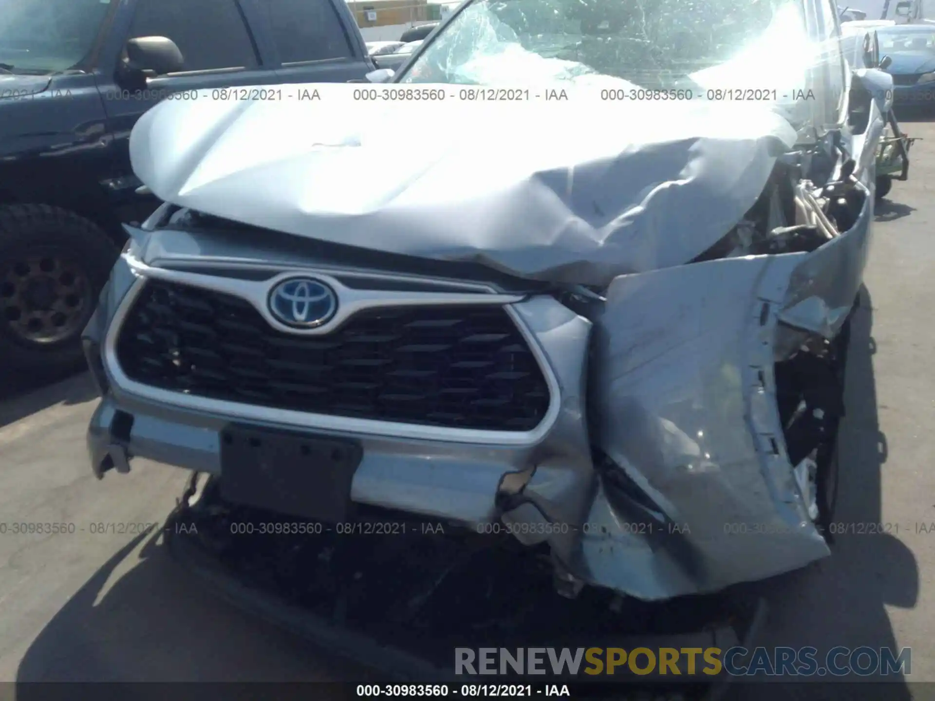 6 Photograph of a damaged car 5TDZARAH9MS008646 TOYOTA HIGHLANDER 2021