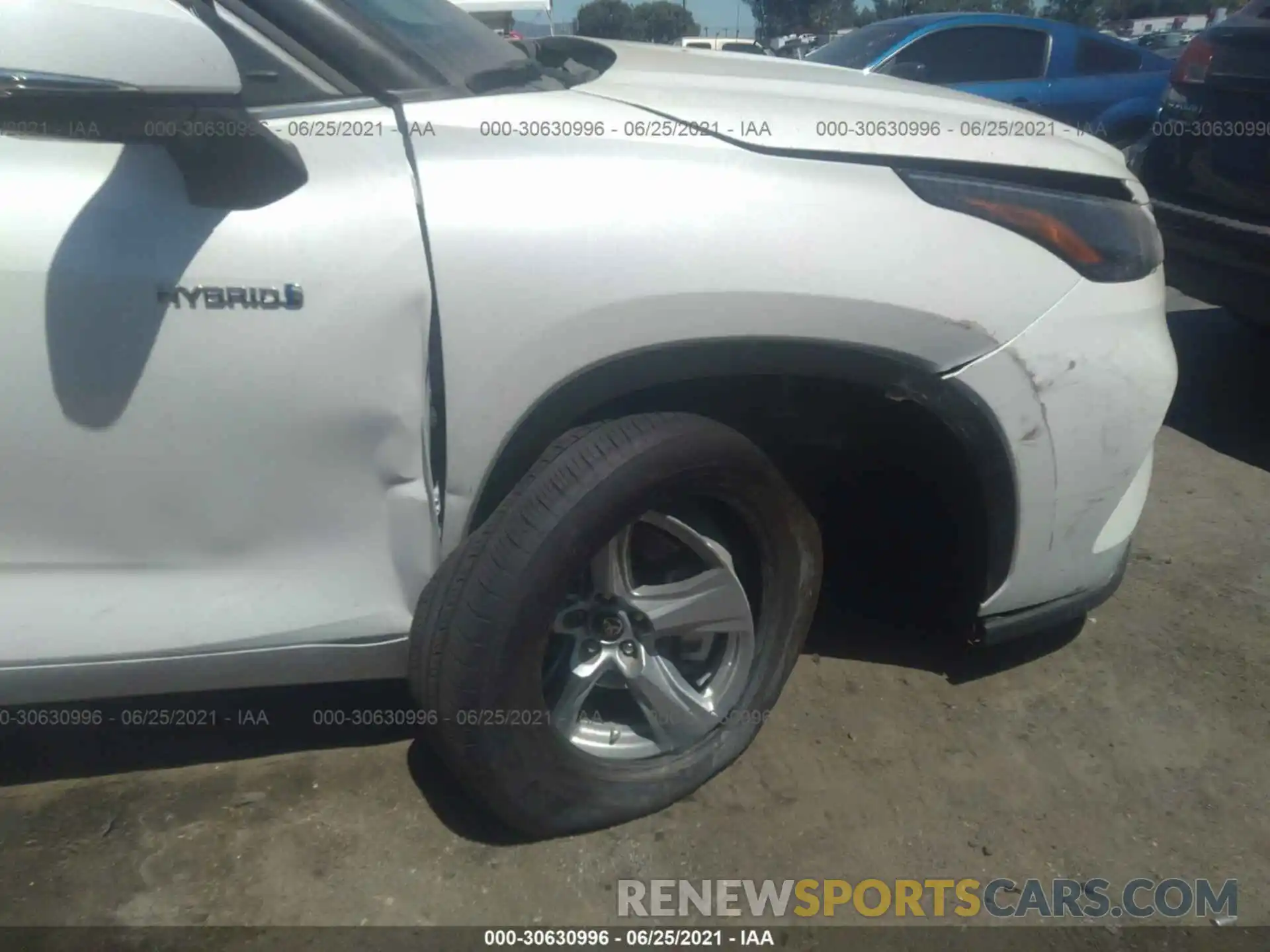 6 Photograph of a damaged car 5TDZARAH9MS503073 TOYOTA HIGHLANDER 2021