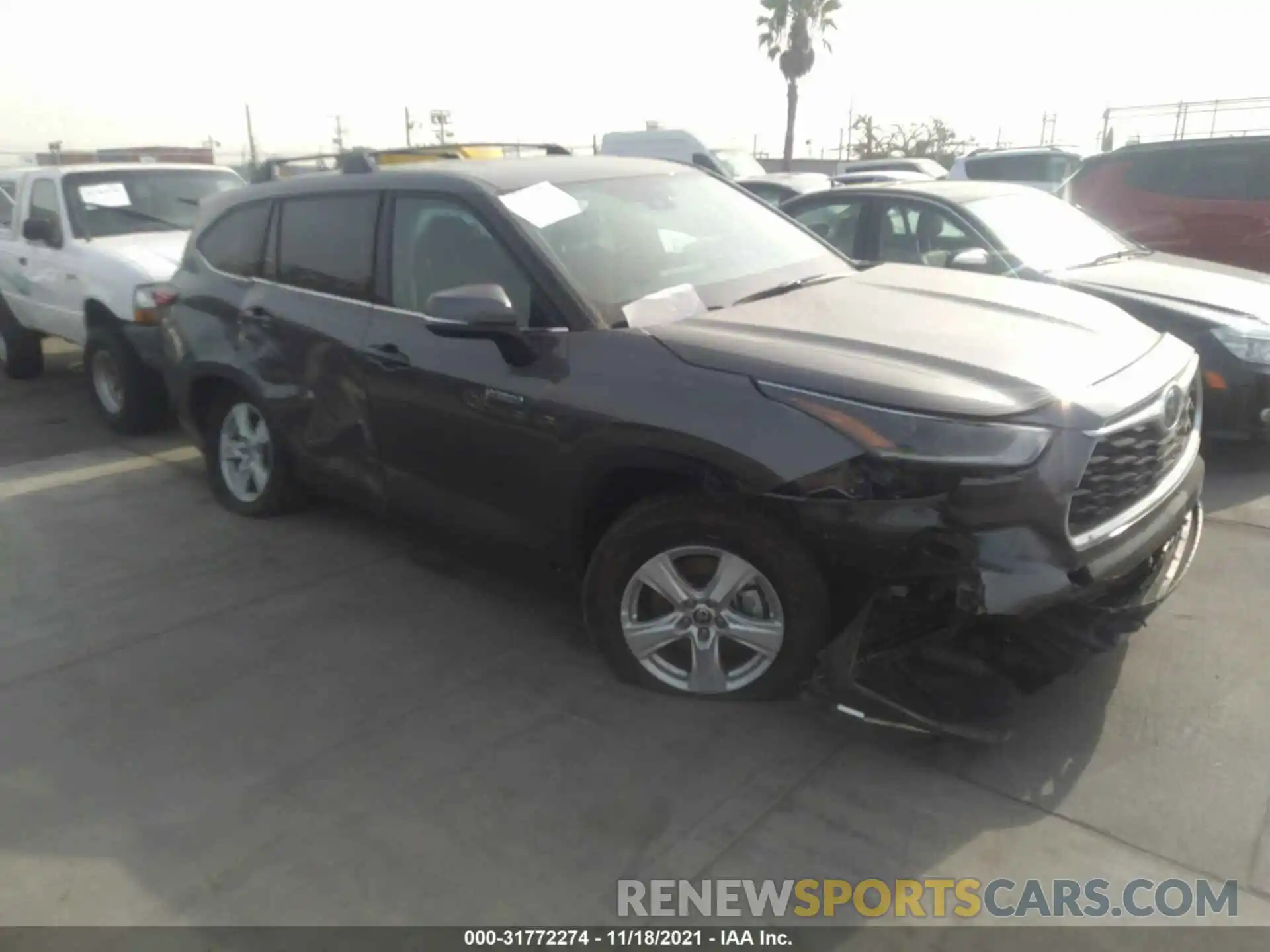 1 Photograph of a damaged car 5TDZARAHXMS506774 TOYOTA HIGHLANDER 2021