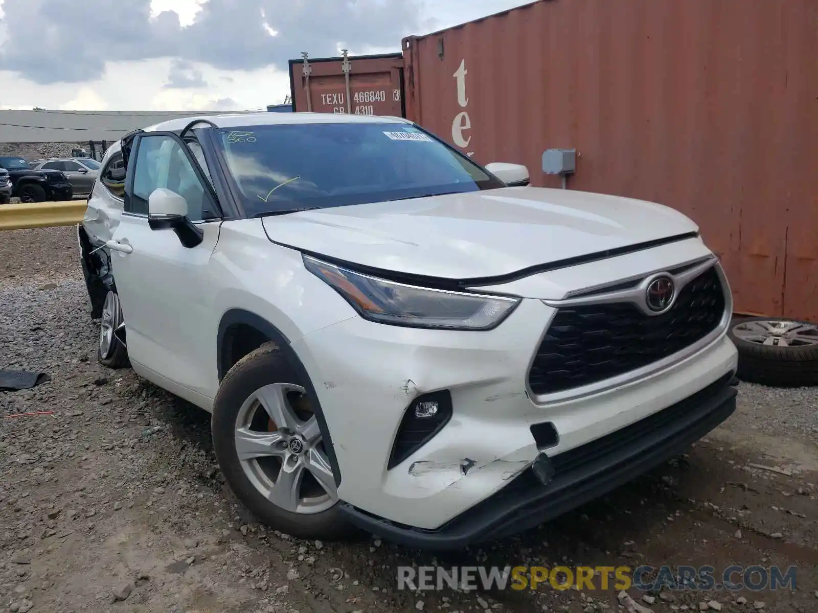 1 Photograph of a damaged car 5TDZZRAH0MS047862 TOYOTA HIGHLANDER 2021