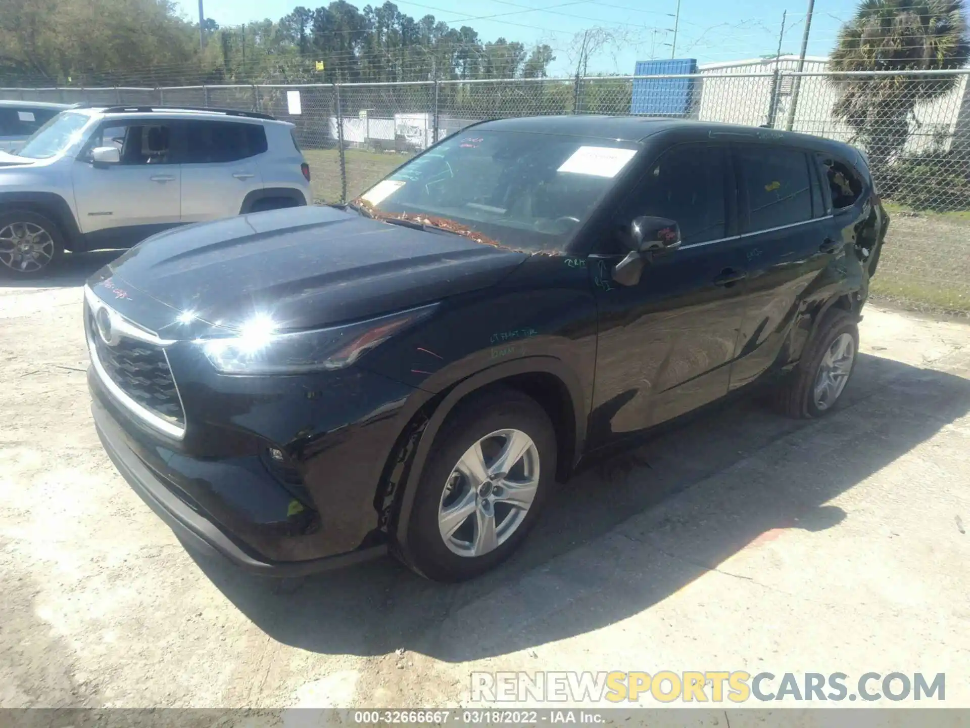 2 Photograph of a damaged car 5TDZZRAH0MS060207 TOYOTA HIGHLANDER 2021