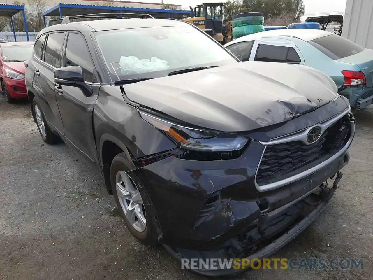 1 Photograph of a damaged car 5TDZZRAH0MS061342 TOYOTA HIGHLANDER 2021