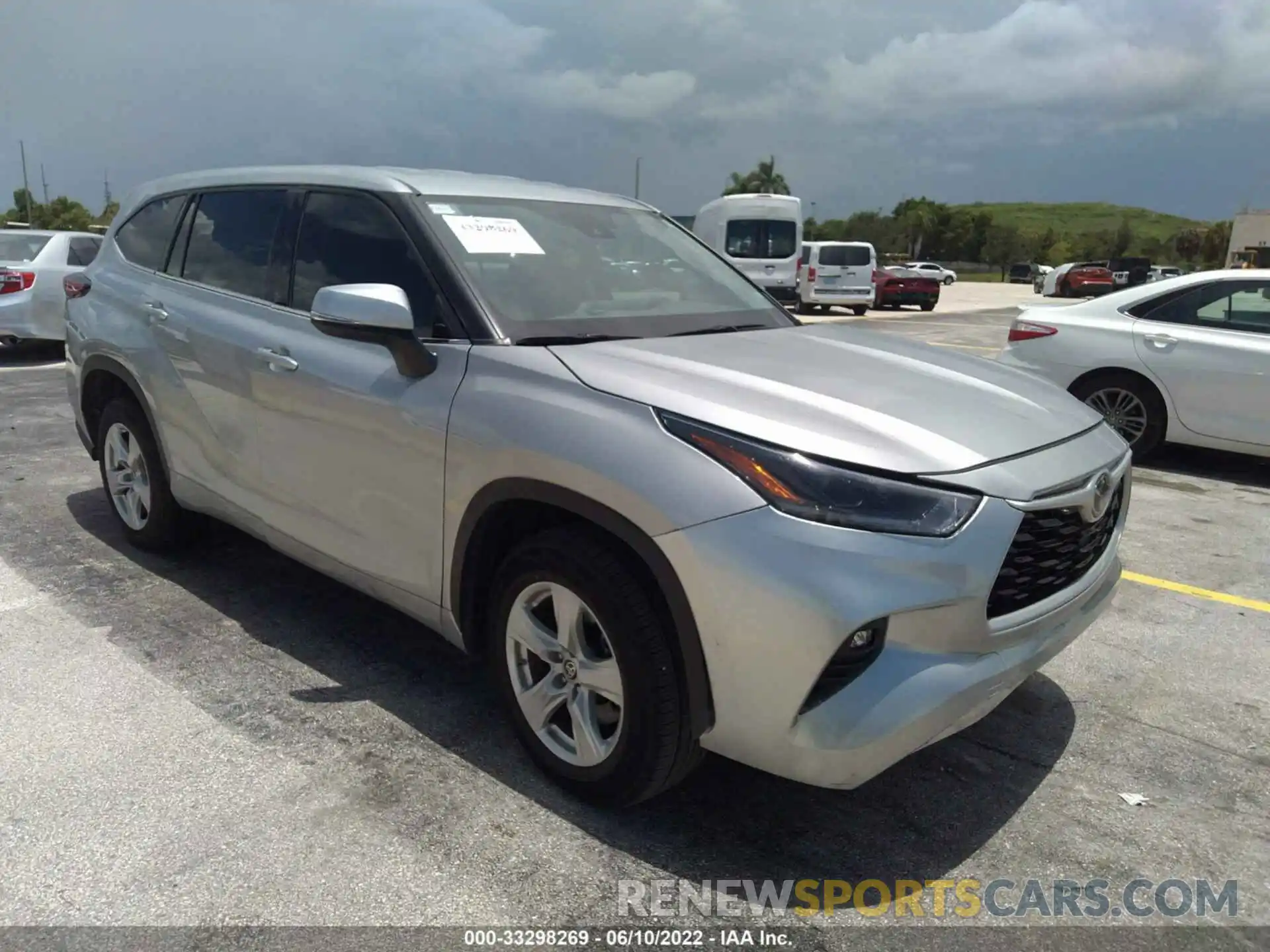 1 Photograph of a damaged car 5TDZZRAH1MS050091 TOYOTA HIGHLANDER 2021