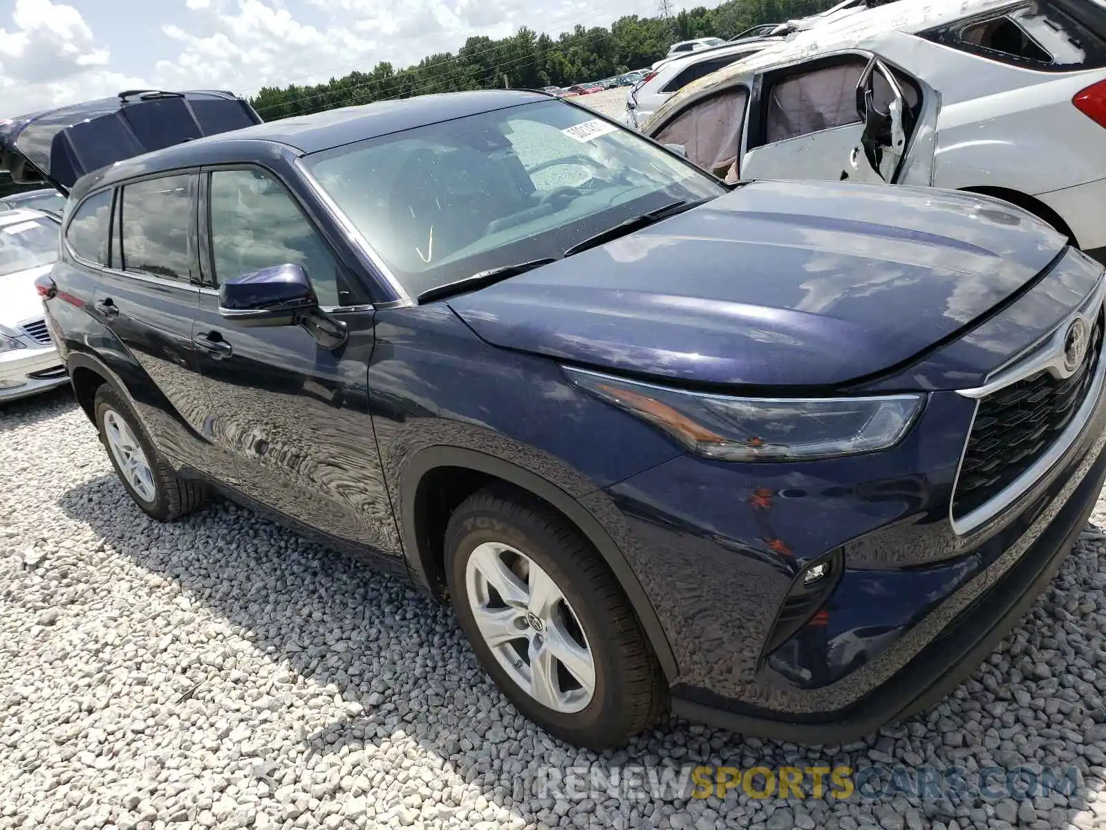 1 Photograph of a damaged car 5TDZZRAH1MS529112 TOYOTA HIGHLANDER 2021