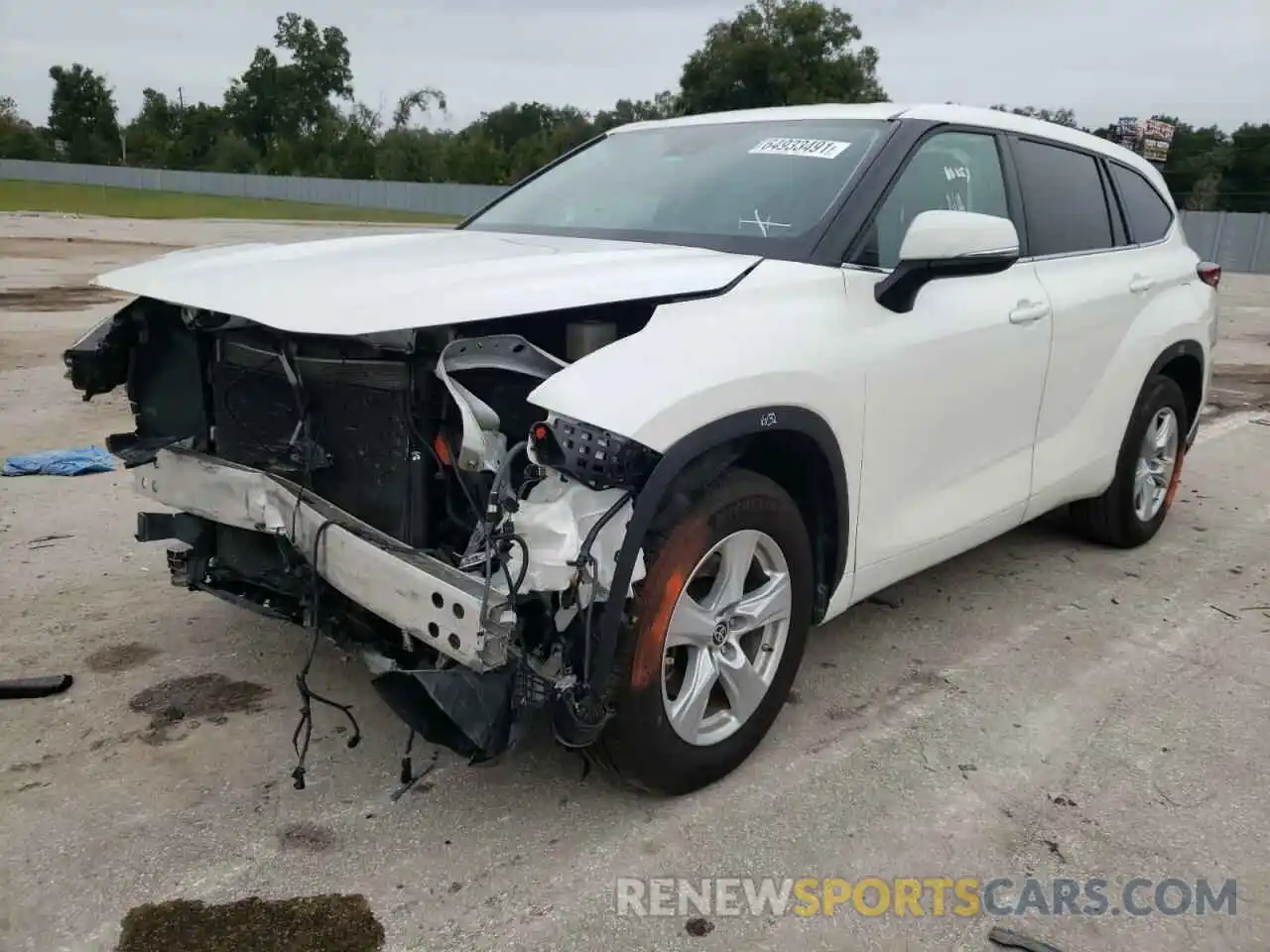 2 Photograph of a damaged car 5TDZZRAH2MS049080 TOYOTA HIGHLANDER 2021