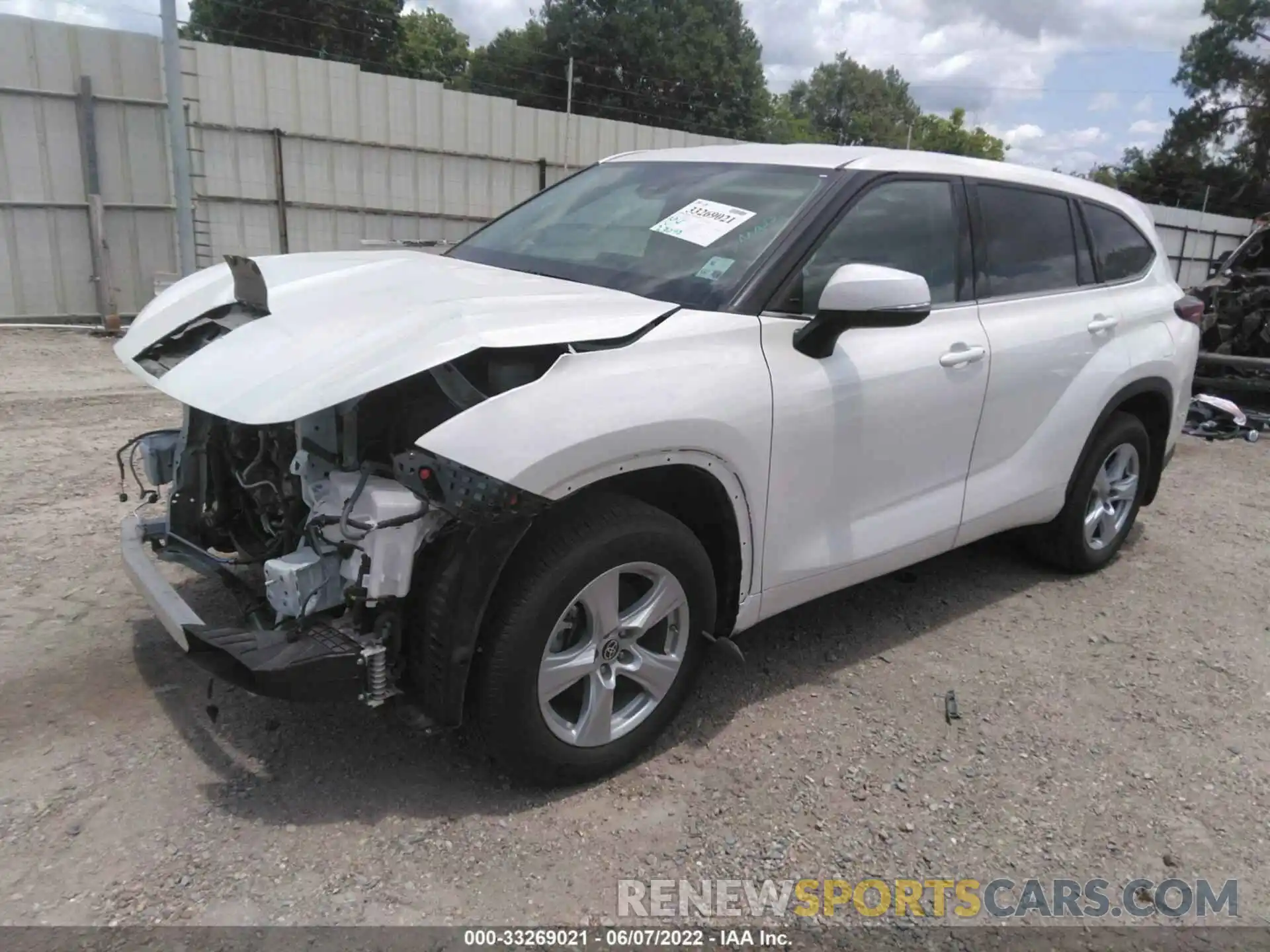 2 Фотография поврежденного автомобиля 5TDZZRAH2MS052853 TOYOTA HIGHLANDER 2021