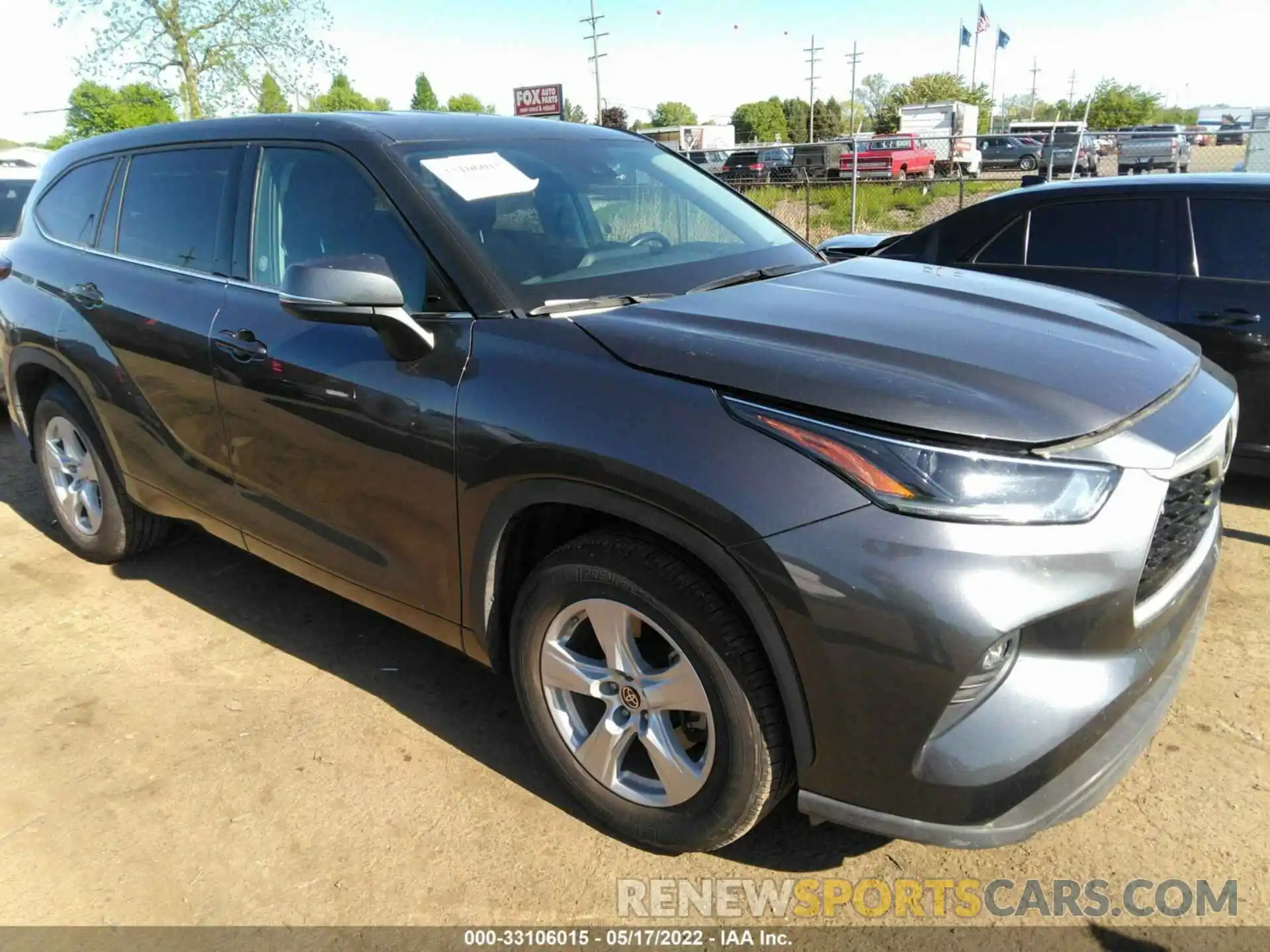 1 Photograph of a damaged car 5TDZZRAH2MS060399 TOYOTA HIGHLANDER 2021