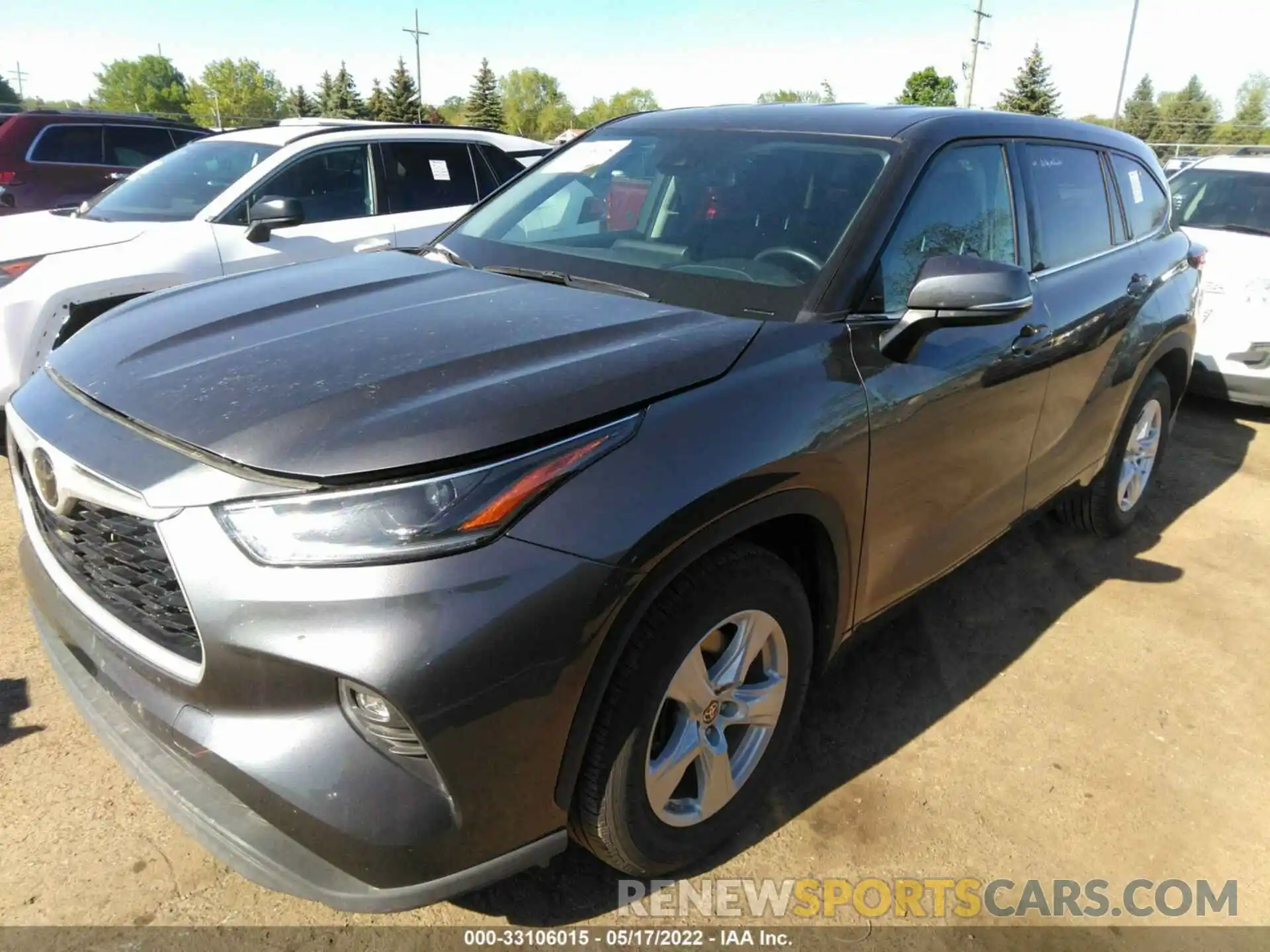 2 Photograph of a damaged car 5TDZZRAH2MS060399 TOYOTA HIGHLANDER 2021