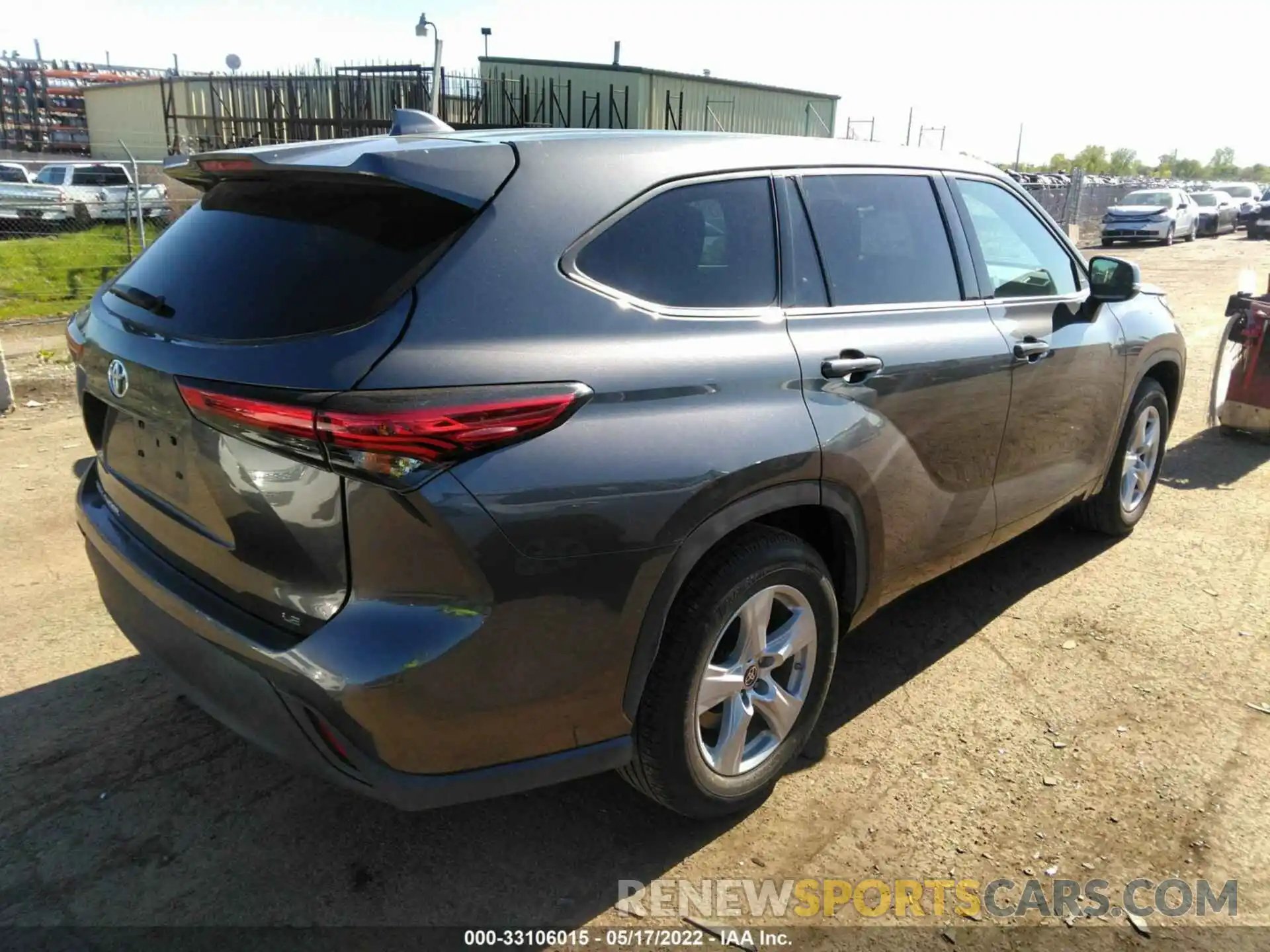 4 Фотография поврежденного автомобиля 5TDZZRAH2MS060399 TOYOTA HIGHLANDER 2021