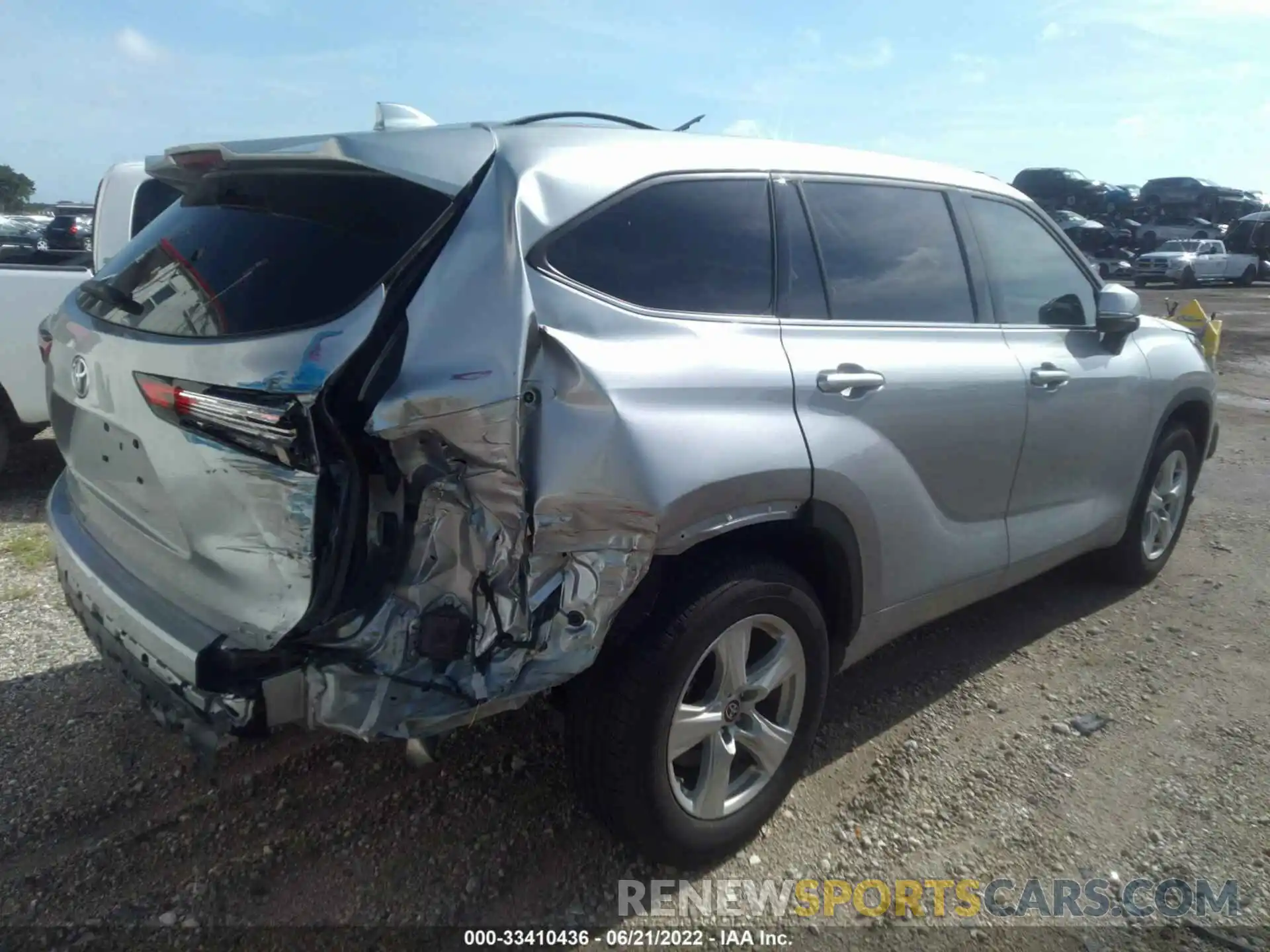 4 Фотография поврежденного автомобиля 5TDZZRAH2MS515364 TOYOTA HIGHLANDER 2021