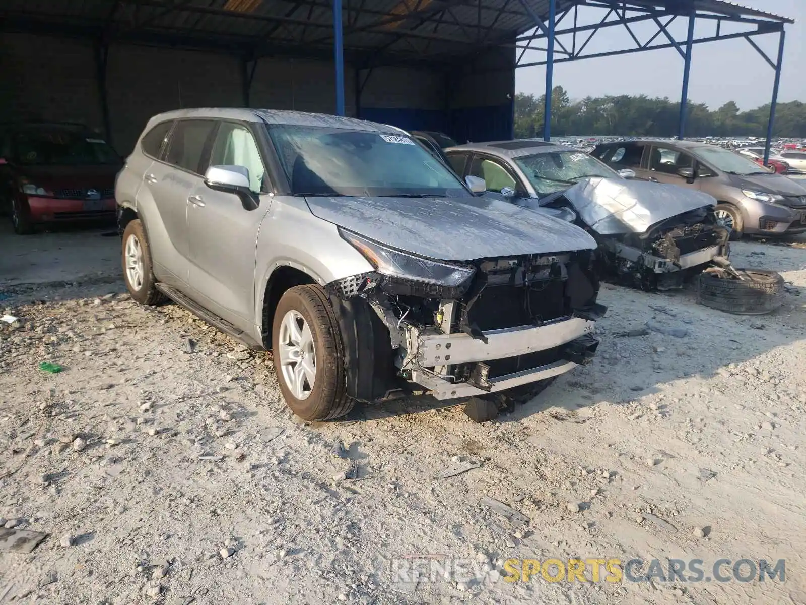 1 Photograph of a damaged car 5TDZZRAH3MS051565 TOYOTA HIGHLANDER 2021