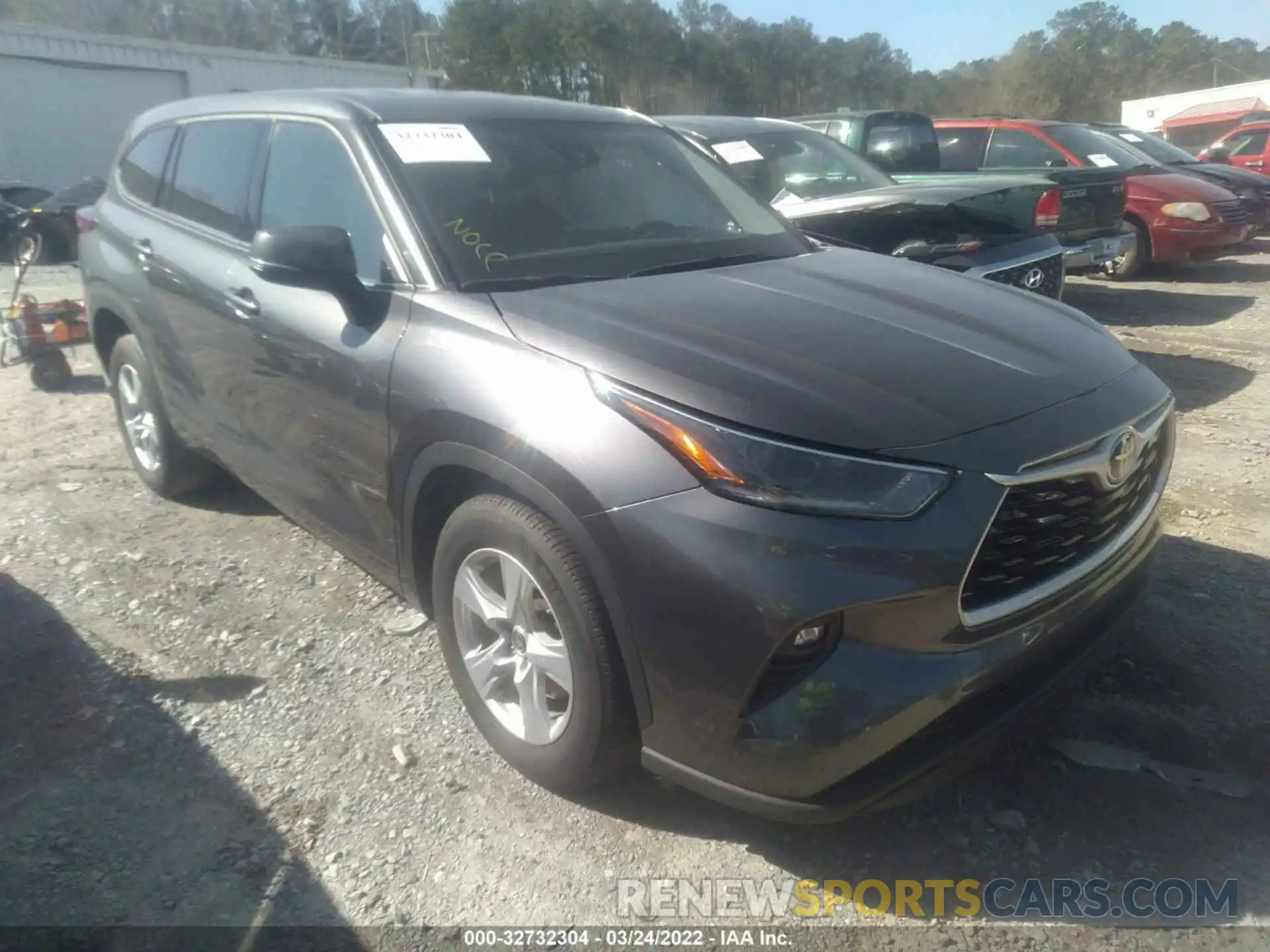 1 Photograph of a damaged car 5TDZZRAH3MS065790 TOYOTA HIGHLANDER 2021