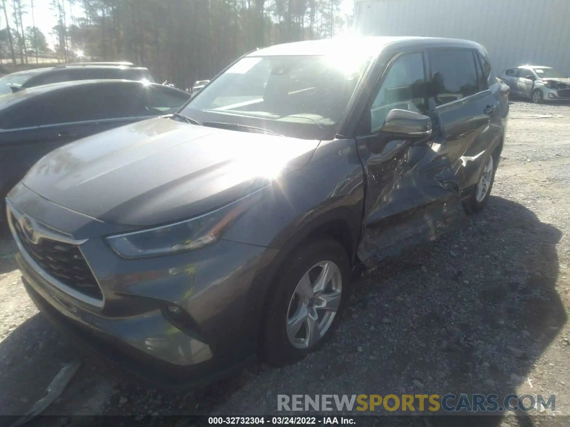 2 Photograph of a damaged car 5TDZZRAH3MS065790 TOYOTA HIGHLANDER 2021