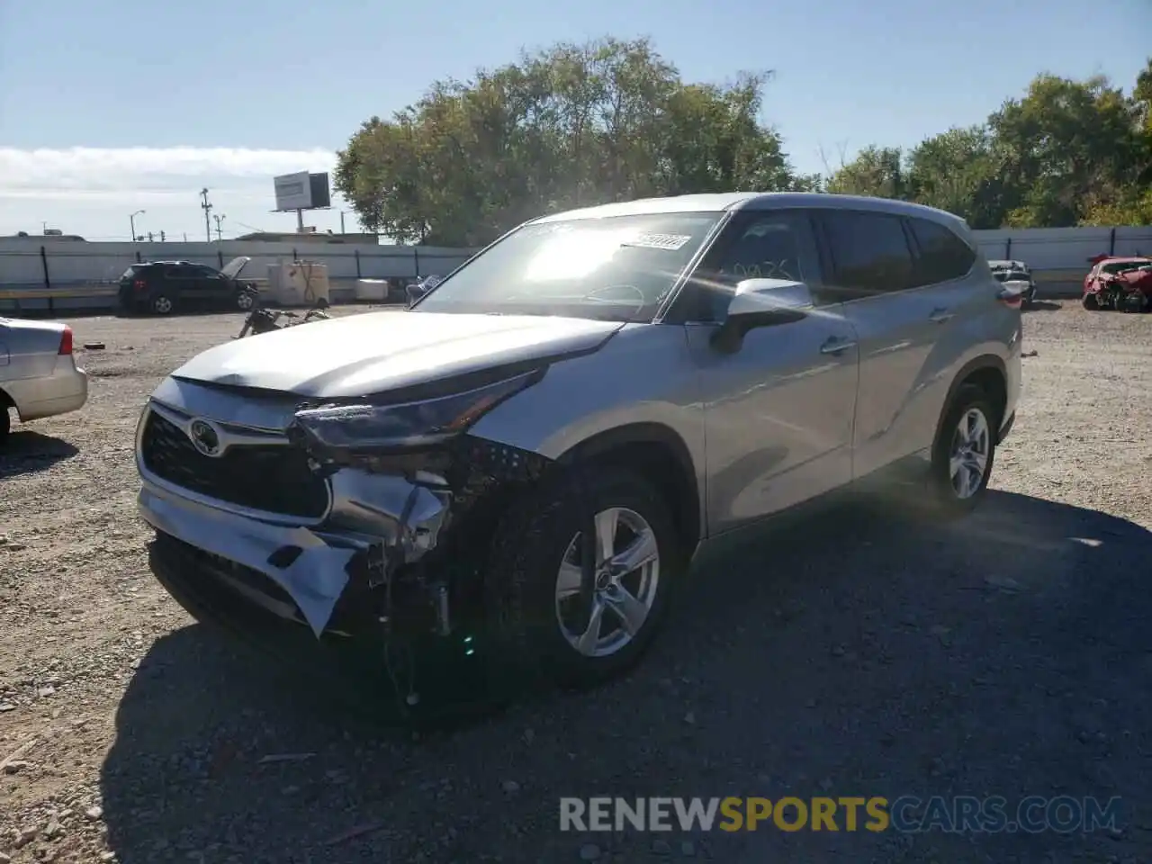 2 Photograph of a damaged car 5TDZZRAH3MS067202 TOYOTA HIGHLANDER 2021