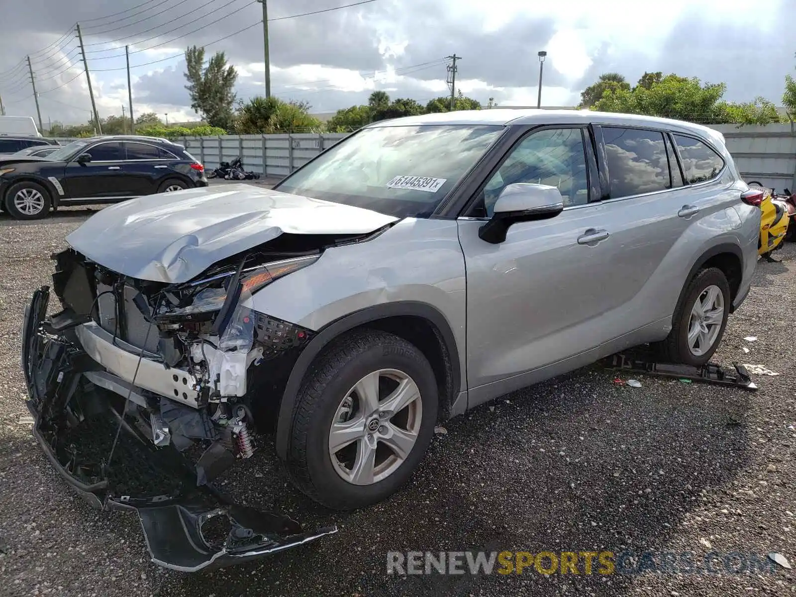 2 Photograph of a damaged car 5TDZZRAH3MS076644 TOYOTA HIGHLANDER 2021