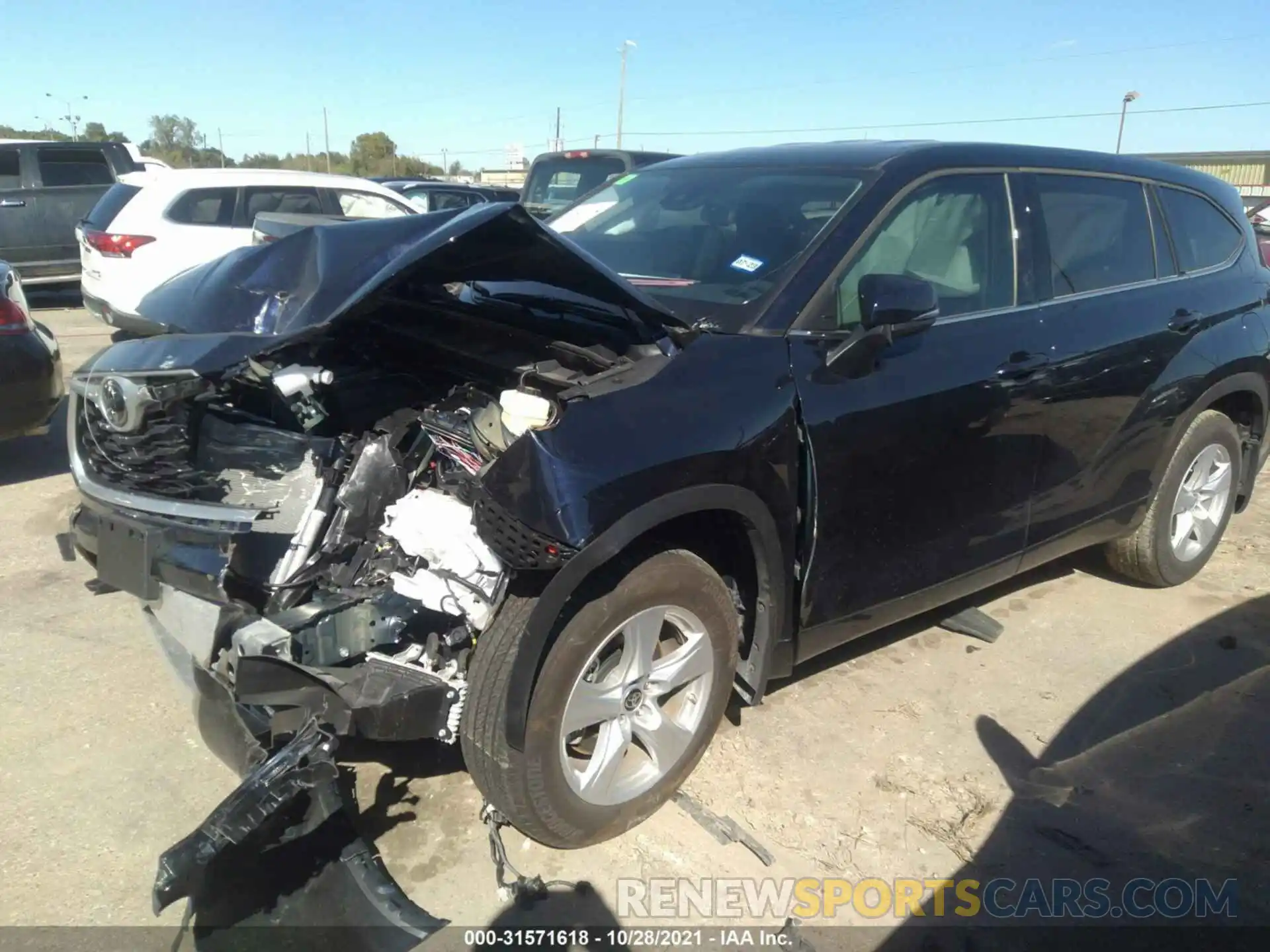 2 Photograph of a damaged car 5TDZZRAH3MS078250 TOYOTA HIGHLANDER 2021