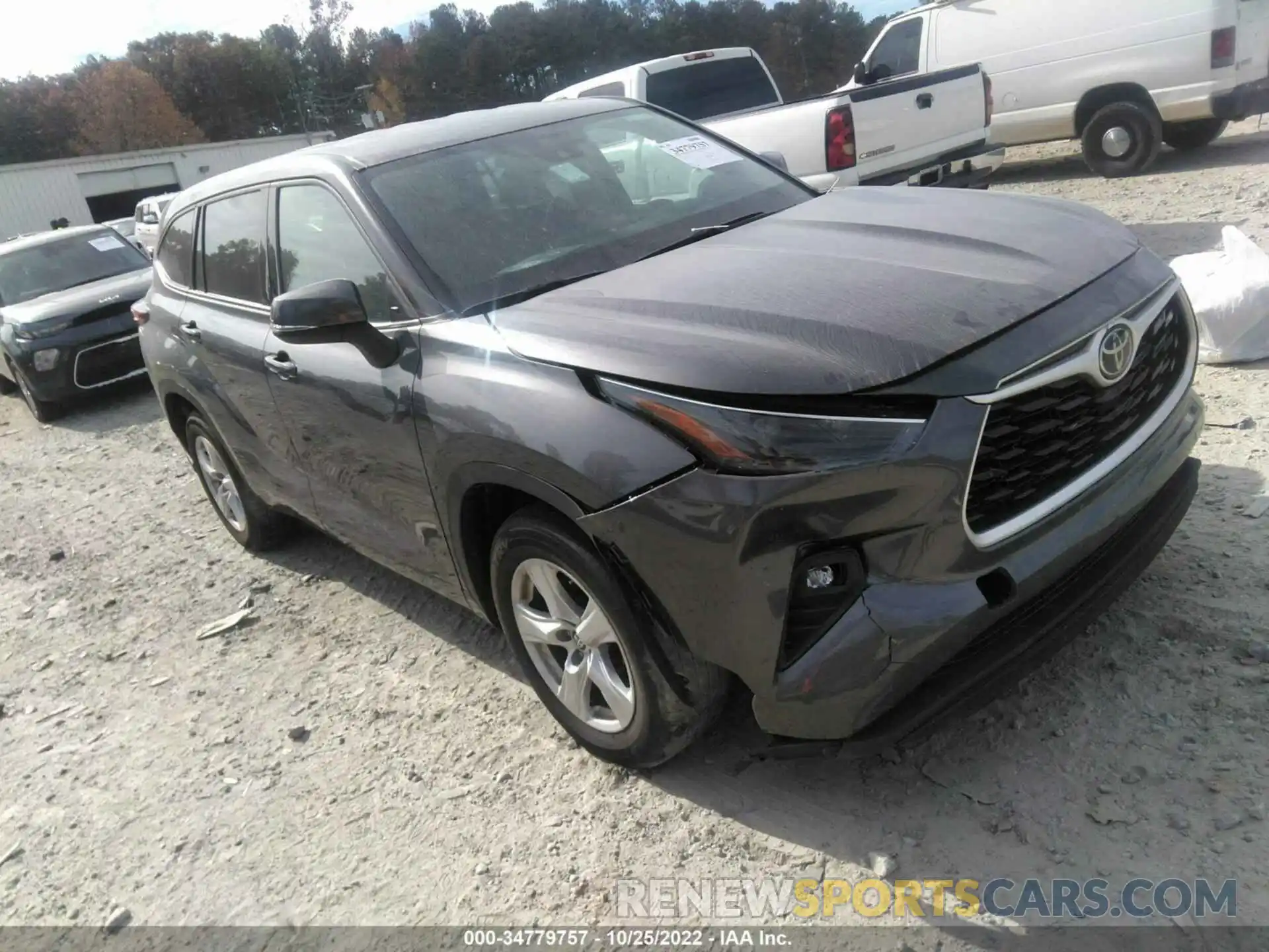 1 Photograph of a damaged car 5TDZZRAH3MS522128 TOYOTA HIGHLANDER 2021