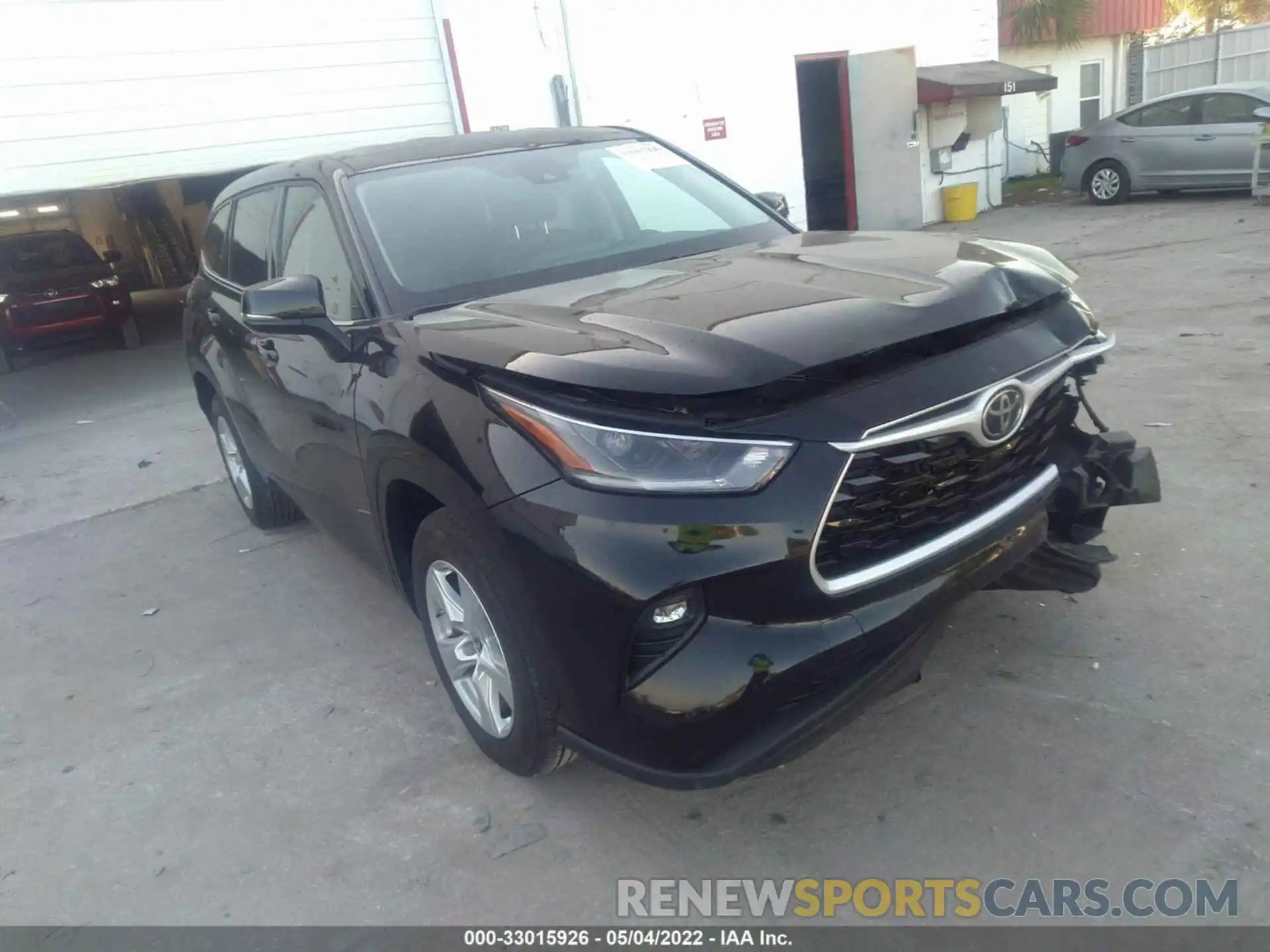 1 Photograph of a damaged car 5TDZZRAH4MS059917 TOYOTA HIGHLANDER 2021