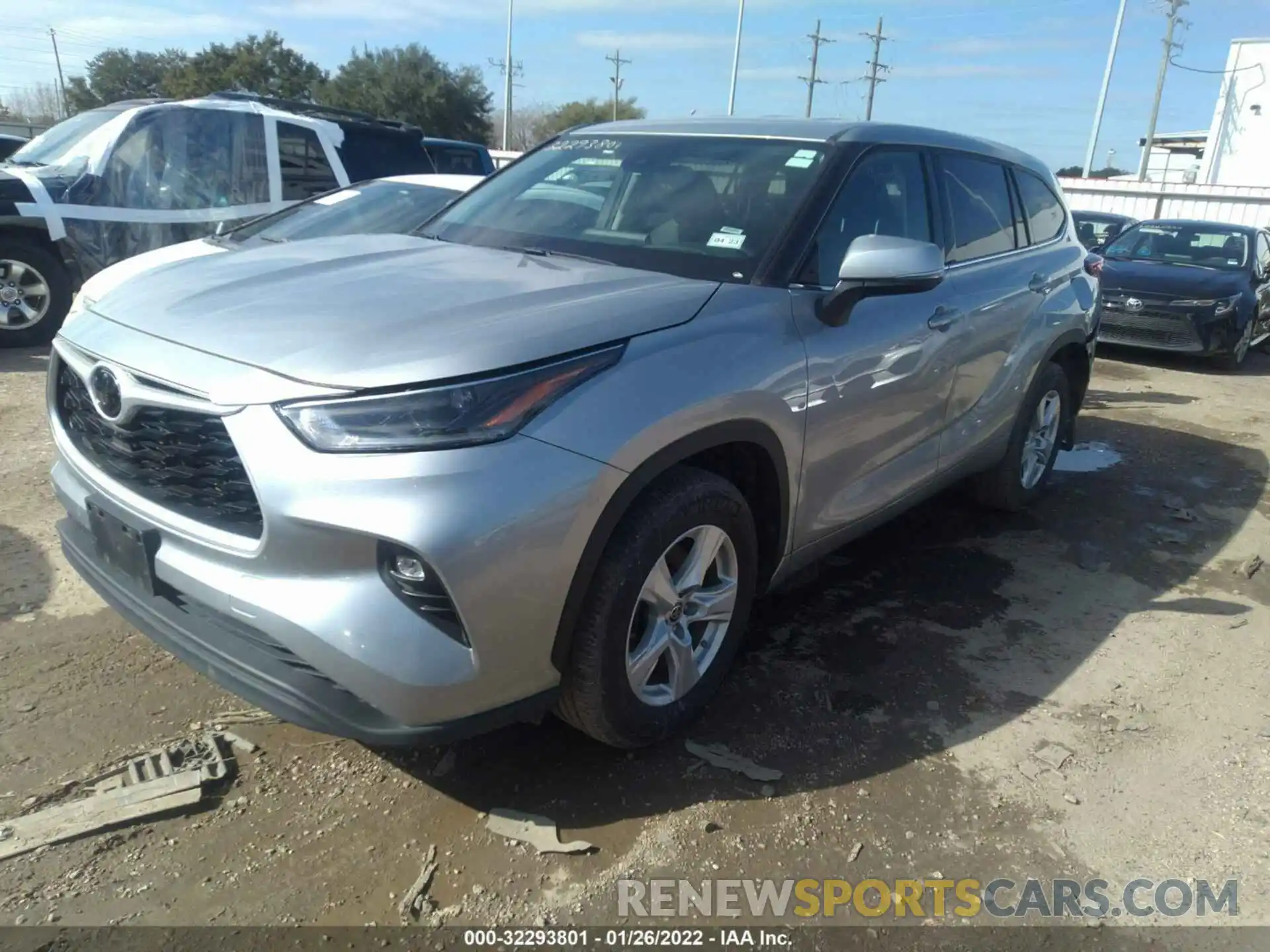 2 Photograph of a damaged car 5TDZZRAH4MS066172 TOYOTA HIGHLANDER 2021