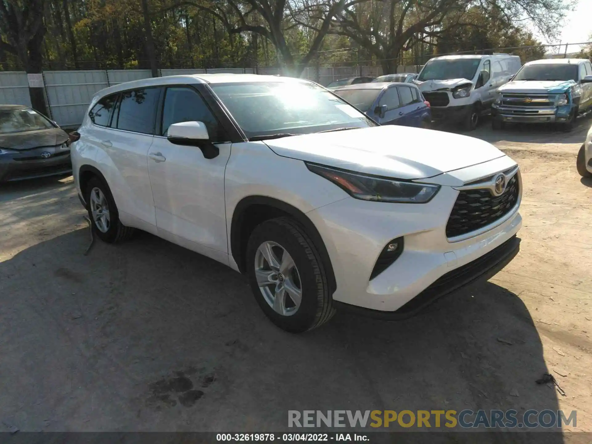 1 Photograph of a damaged car 5TDZZRAH4MS529833 TOYOTA HIGHLANDER 2021