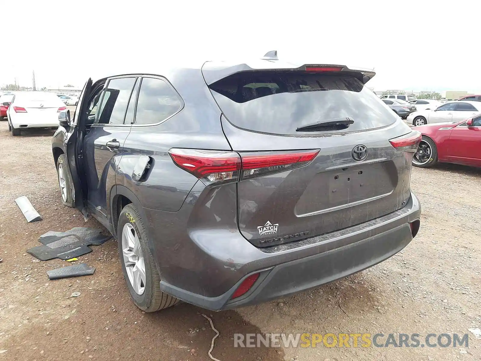 3 Photograph of a damaged car 5TDZZRAH5MS041054 TOYOTA HIGHLANDER 2021