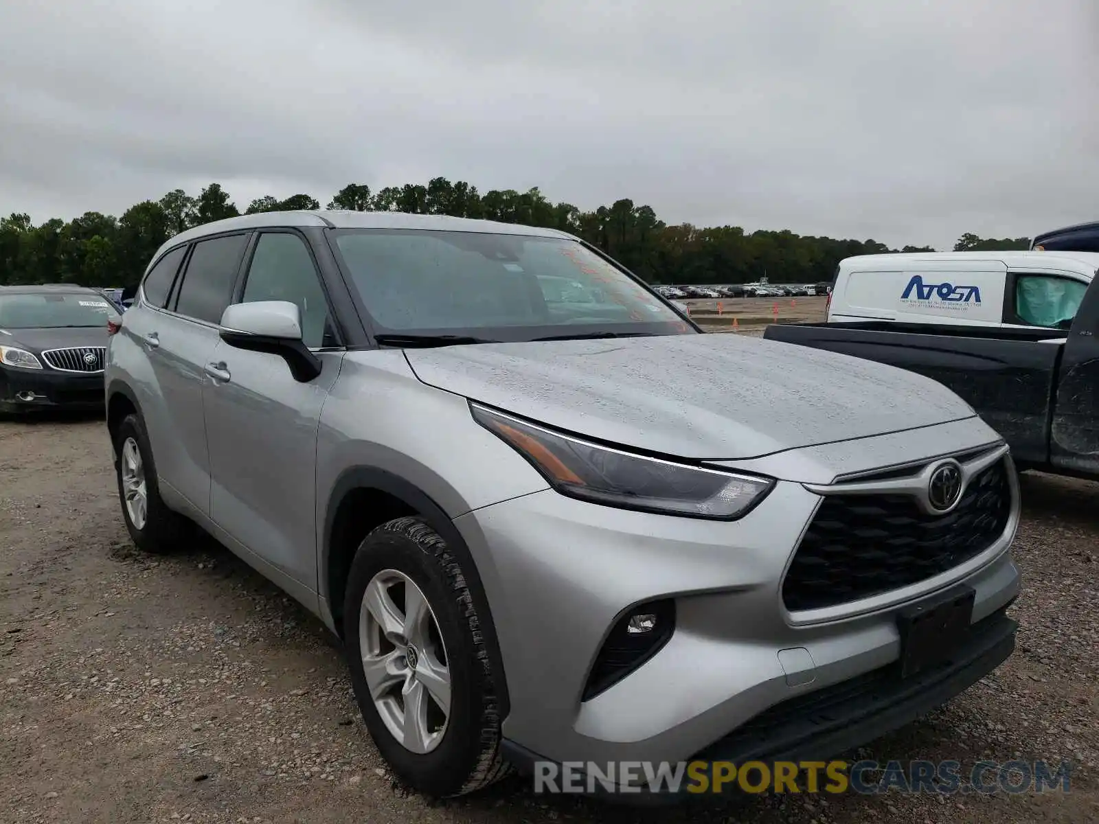 1 Photograph of a damaged car 5TDZZRAH5MS052782 TOYOTA HIGHLANDER 2021