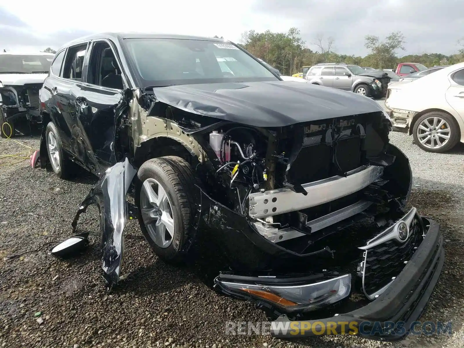 1 Фотография поврежденного автомобиля 5TDZZRAH5MS518503 TOYOTA HIGHLANDER 2021