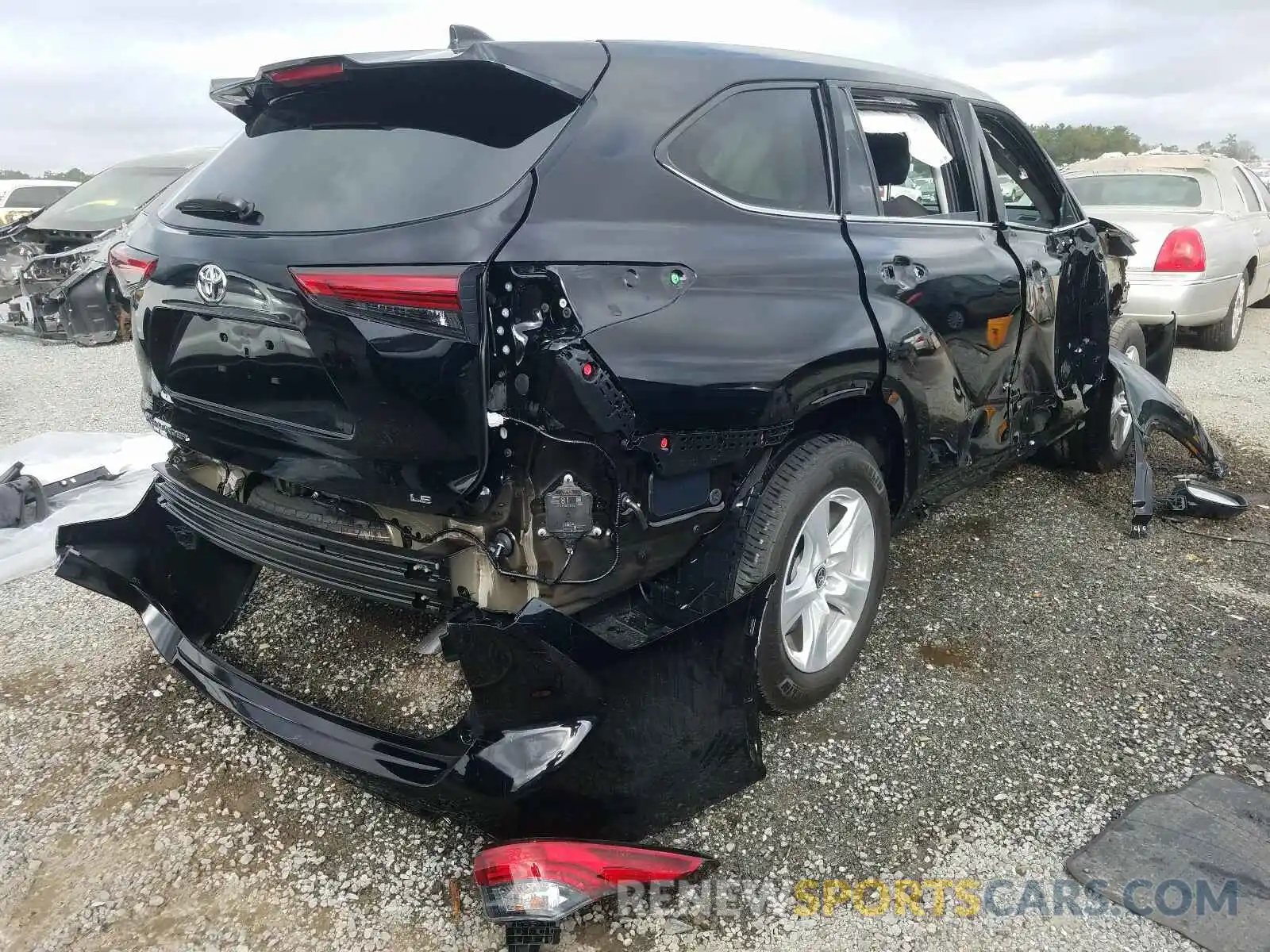 4 Фотография поврежденного автомобиля 5TDZZRAH5MS518503 TOYOTA HIGHLANDER 2021