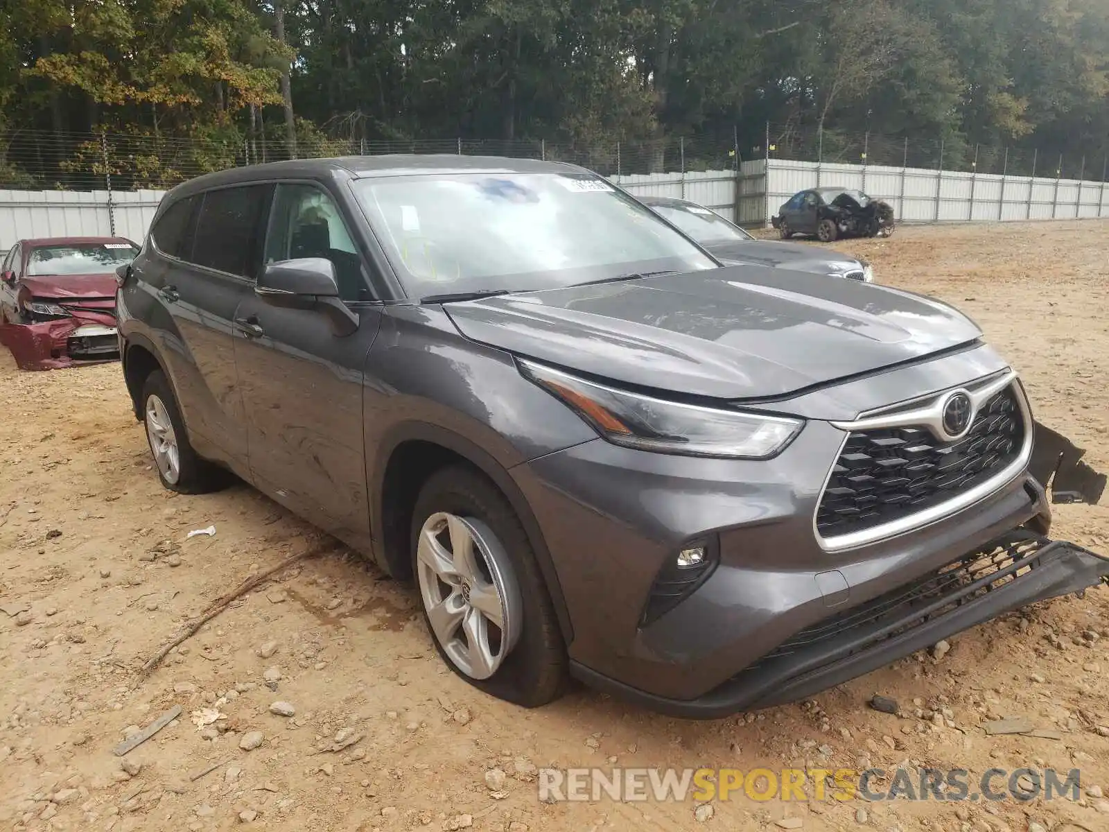 1 Photograph of a damaged car 5TDZZRAH5MS529503 TOYOTA HIGHLANDER 2021