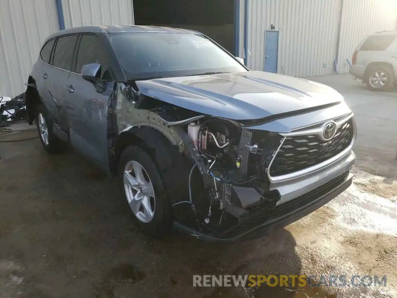 1 Photograph of a damaged car 5TDZZRAH6MS043587 TOYOTA HIGHLANDER 2021