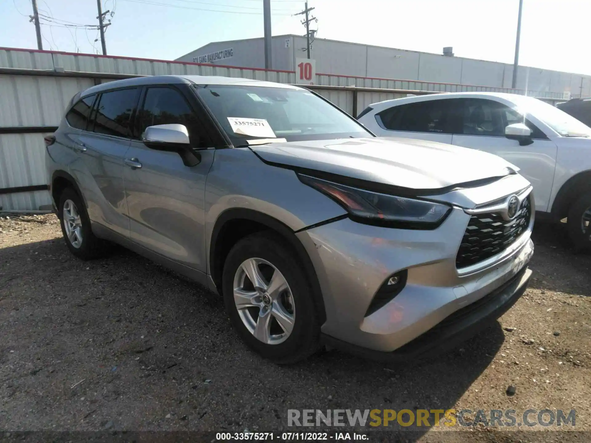 1 Photograph of a damaged car 5TDZZRAH6MS065802 TOYOTA HIGHLANDER 2021