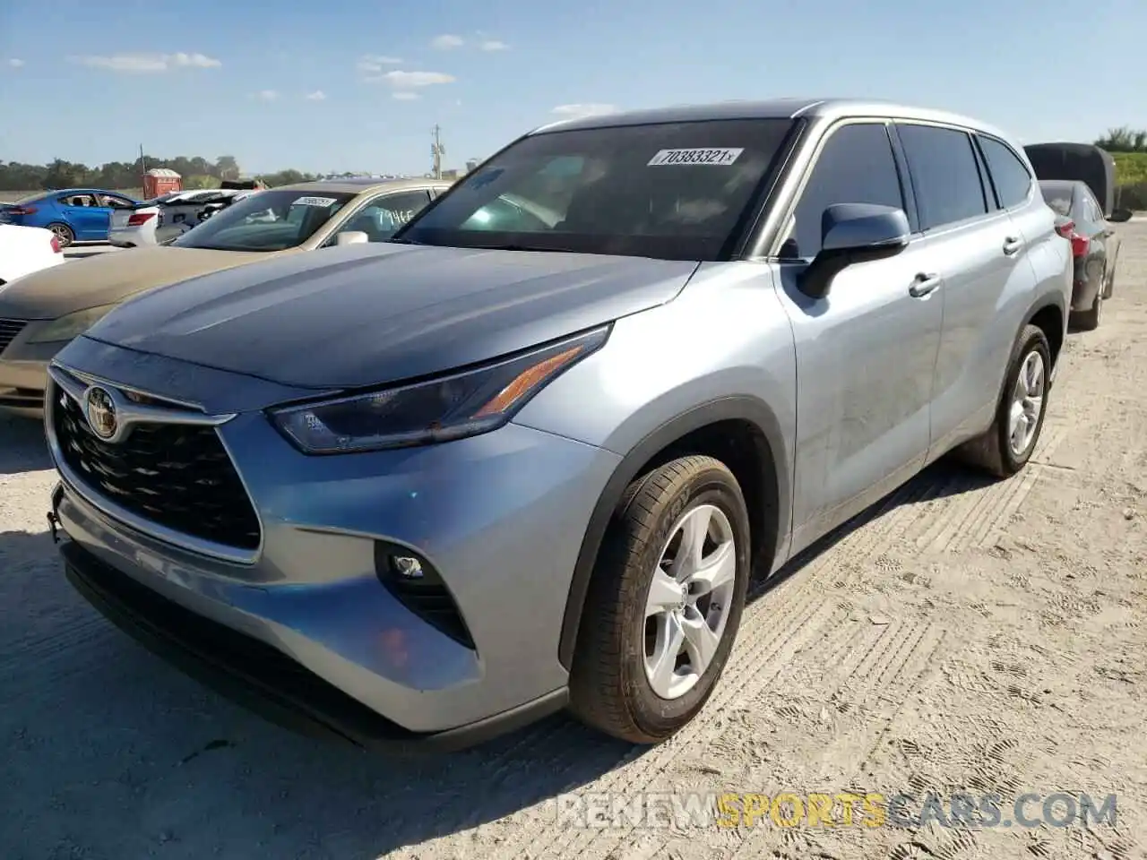 2 Photograph of a damaged car 5TDZZRAH7MS068420 TOYOTA HIGHLANDER 2021