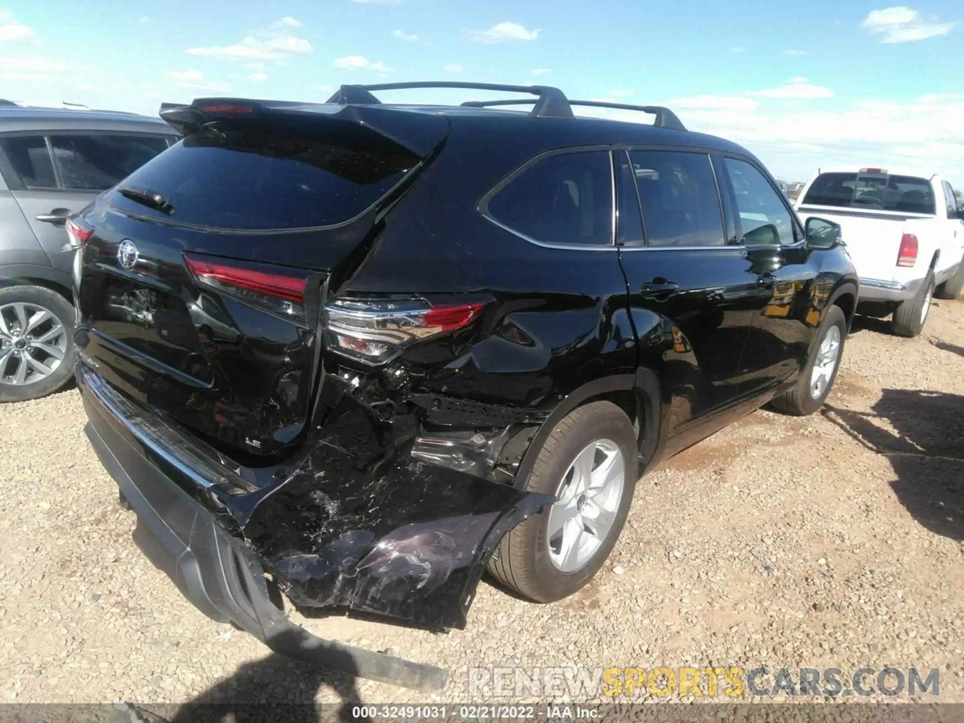 4 Фотография поврежденного автомобиля 5TDZZRAH7MS085699 TOYOTA HIGHLANDER 2021