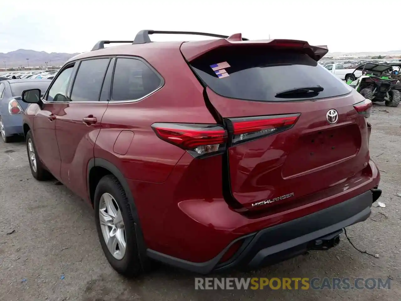 3 Photograph of a damaged car 5TDZZRAH7MS086934 TOYOTA HIGHLANDER 2021