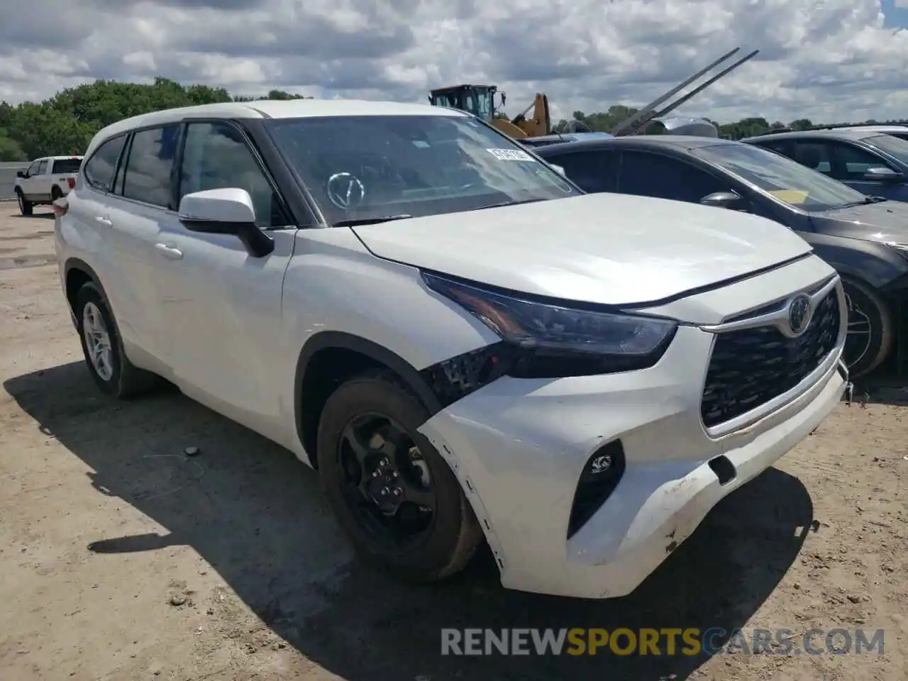 1 Photograph of a damaged car 5TDZZRAH8MS031506 TOYOTA HIGHLANDER 2021