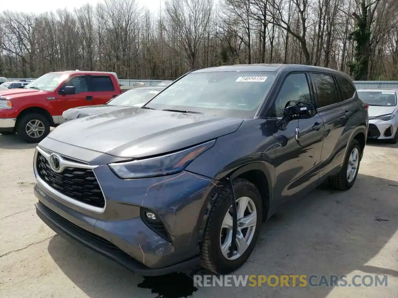 2 Photograph of a damaged car 5TDZZRAH8MS517412 TOYOTA HIGHLANDER 2021