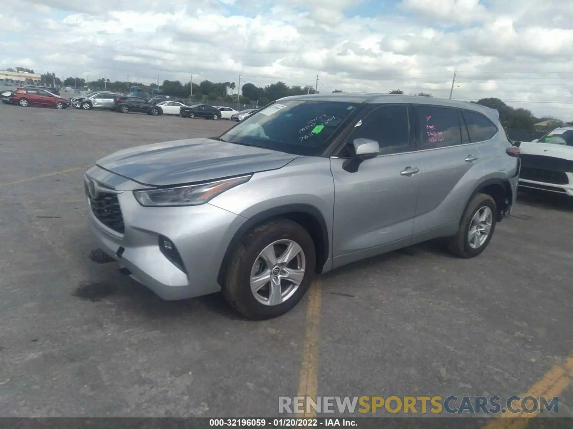 2 Photograph of a damaged car 5TDZZRAH8MS527888 TOYOTA HIGHLANDER 2021