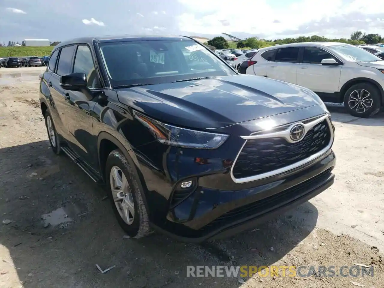 1 Photograph of a damaged car 5TDZZRAH9MS073778 TOYOTA HIGHLANDER 2021