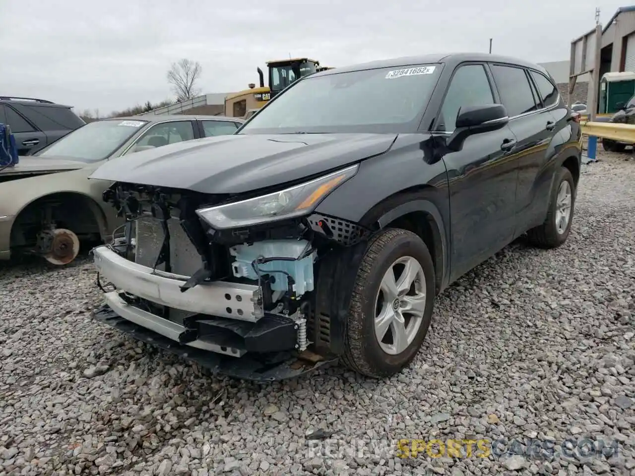 2 Photograph of a damaged car 5TDZZRAH9MS086742 TOYOTA HIGHLANDER 2021