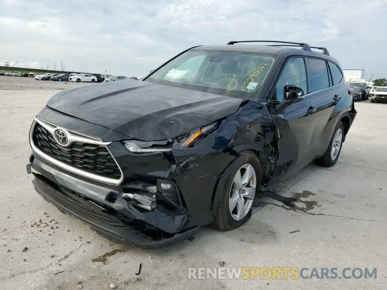 2 Photograph of a damaged car 5TDZZRAH9MS087437 TOYOTA HIGHLANDER 2021