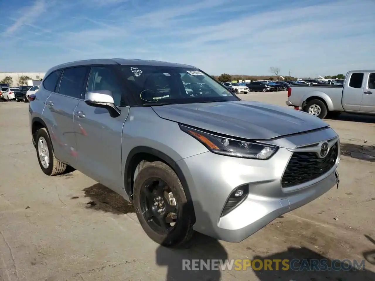 1 Photograph of a damaged car 5TDZZRAH9MS518715 TOYOTA HIGHLANDER 2021