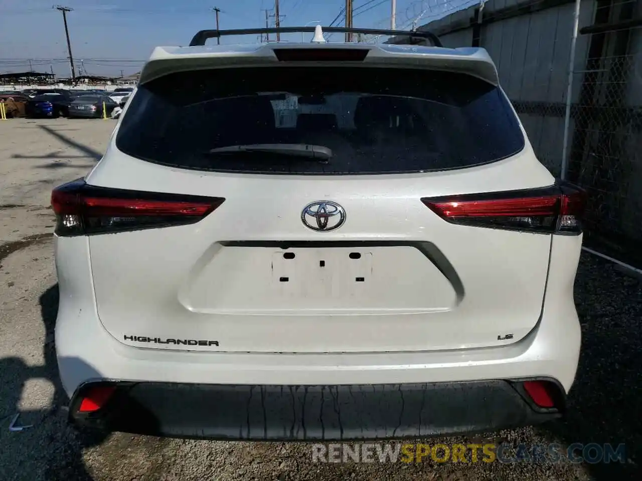 6 Photograph of a damaged car 5TDZZRAH9MS521694 TOYOTA HIGHLANDER 2021