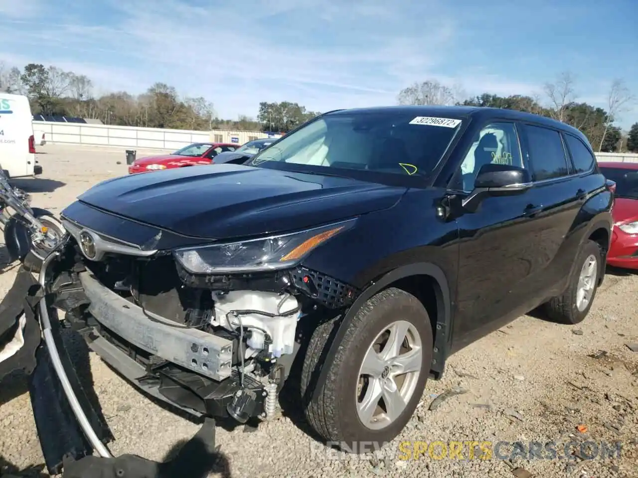 2 Photograph of a damaged car 5TDZZRAH9MS521842 TOYOTA HIGHLANDER 2021