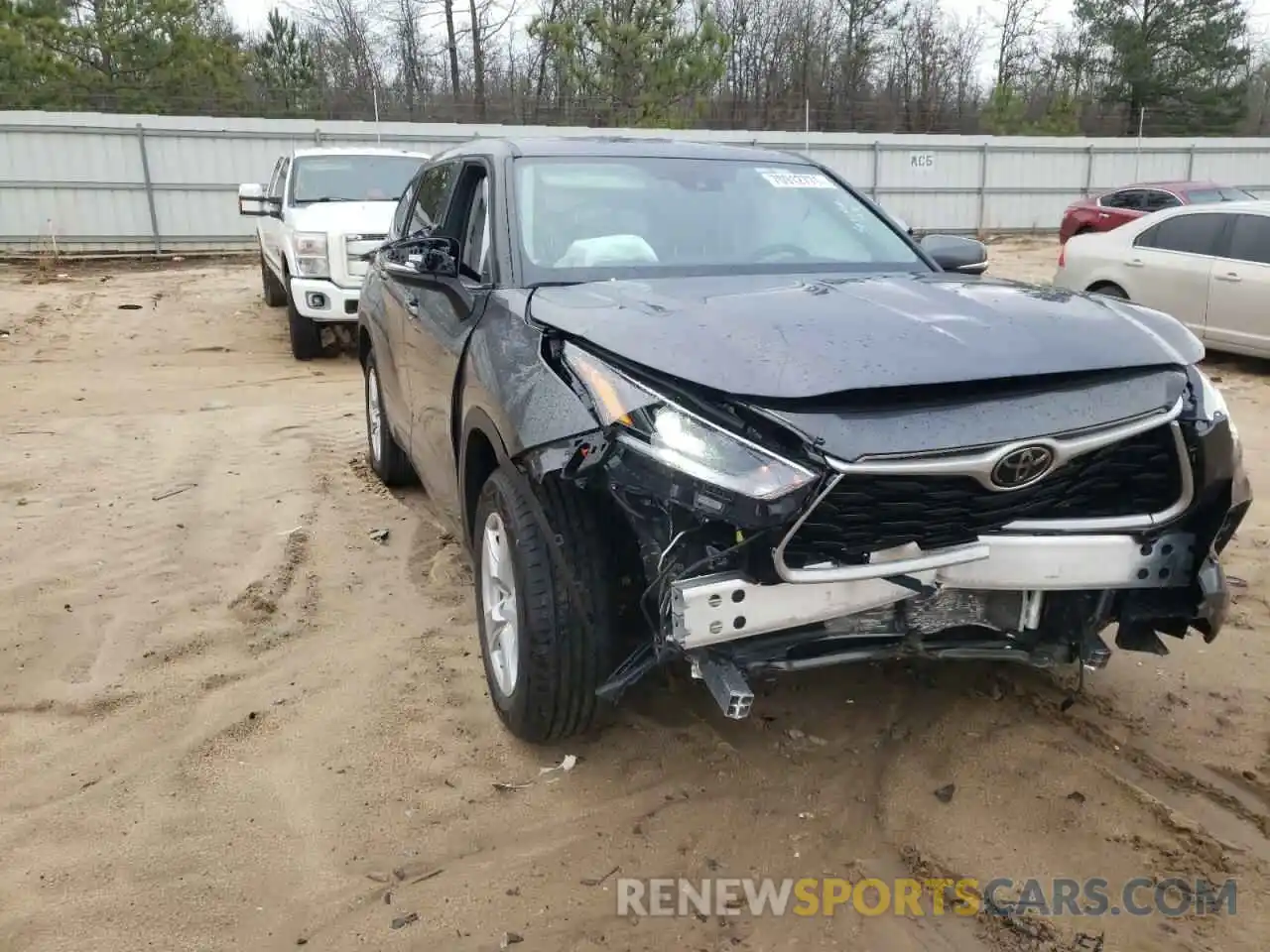 1 Photograph of a damaged car 5TDZZRAH9MS529245 TOYOTA HIGHLANDER 2021