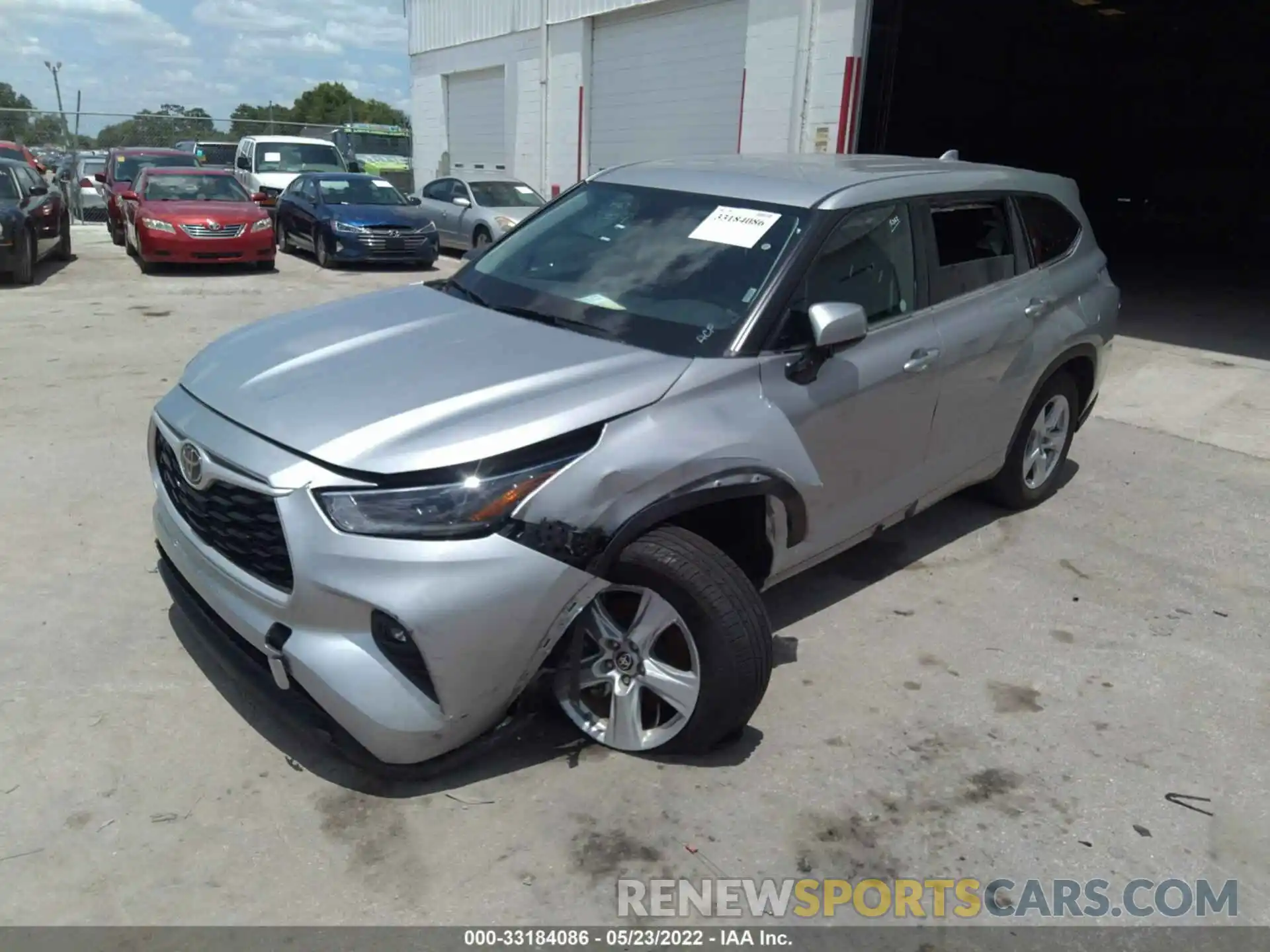 2 Photograph of a damaged car 5TDZZRAH9MS529875 TOYOTA HIGHLANDER 2021