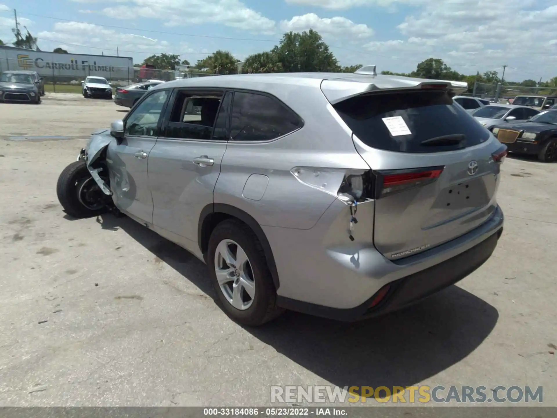 3 Photograph of a damaged car 5TDZZRAH9MS529875 TOYOTA HIGHLANDER 2021