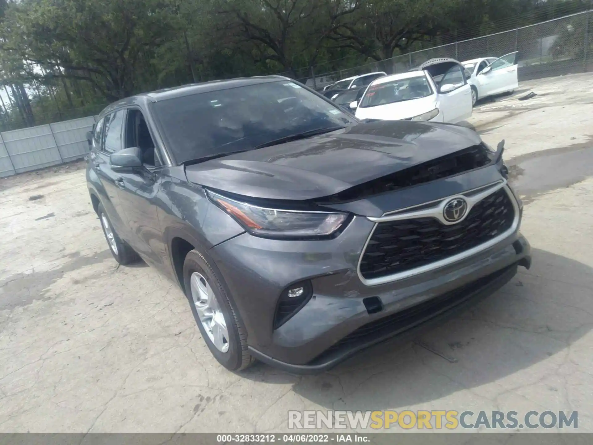 1 Photograph of a damaged car 5TDZZRAHXMS065804 TOYOTA HIGHLANDER 2021